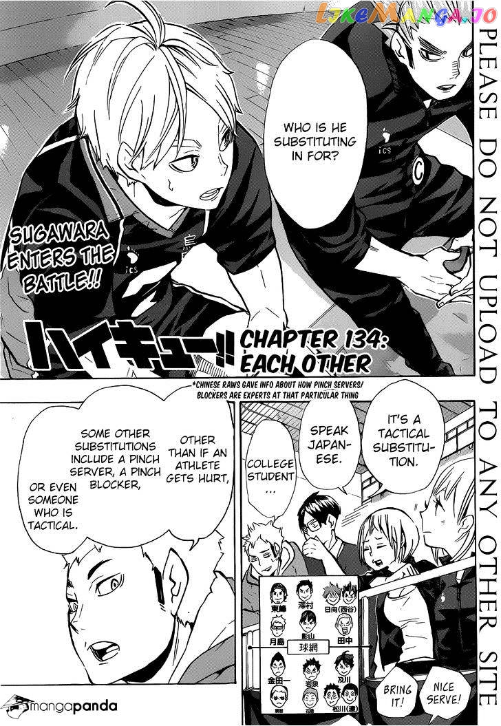 Haikyuu!! - Manga chapter 134 - page 2