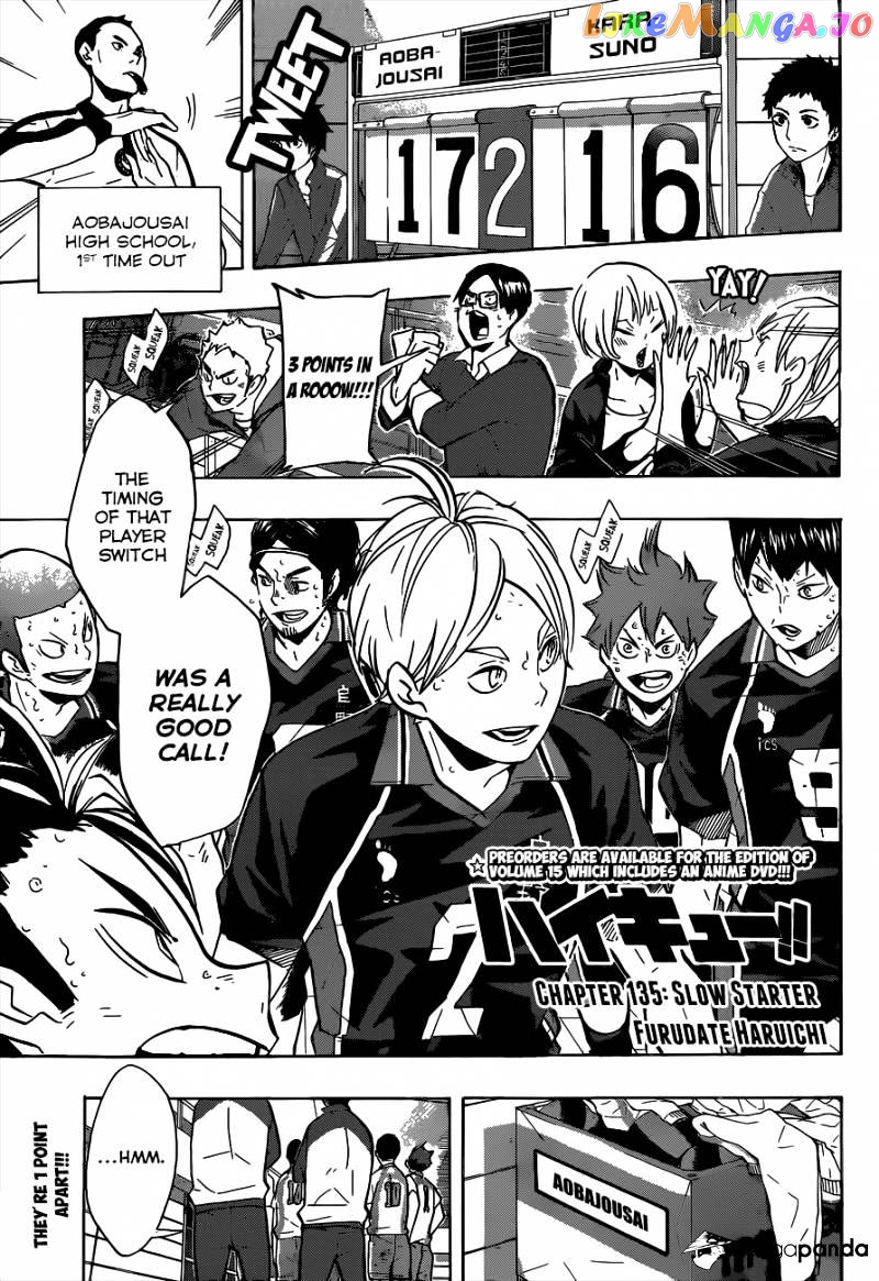 Haikyuu!! - Manga chapter 135 - page 2