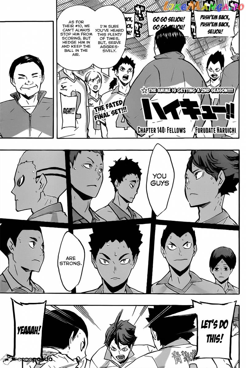 Haikyuu!! - Manga chapter 140 - page 2