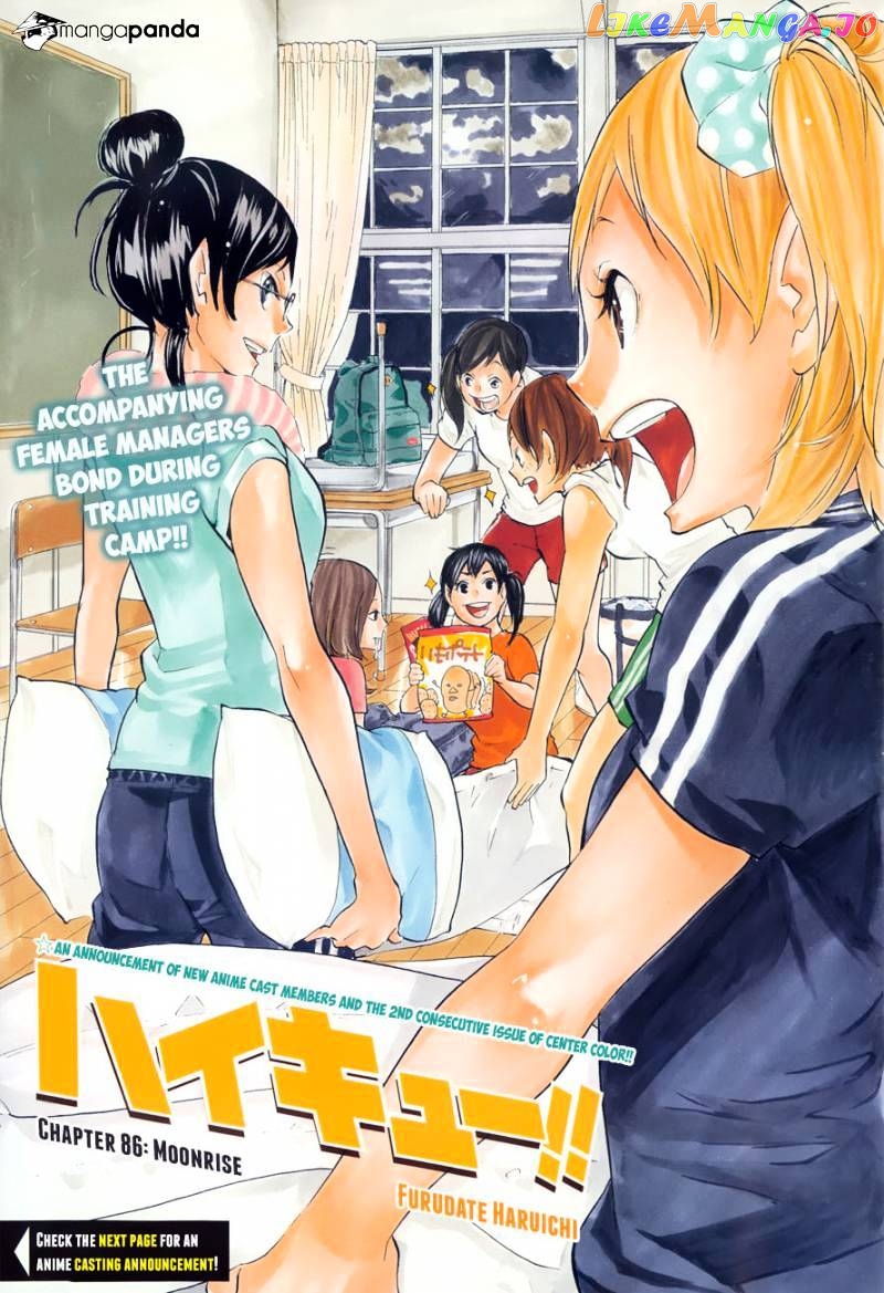 Haikyuu!! - Manga chapter 86 - page 2