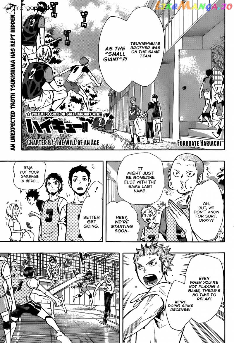 Haikyuu!! - Manga chapter 87 - page 2