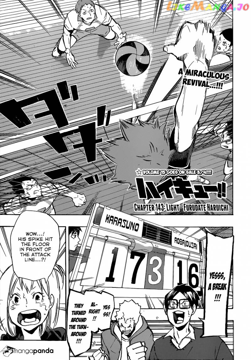 Haikyuu!! - Manga chapter 143 - page 2