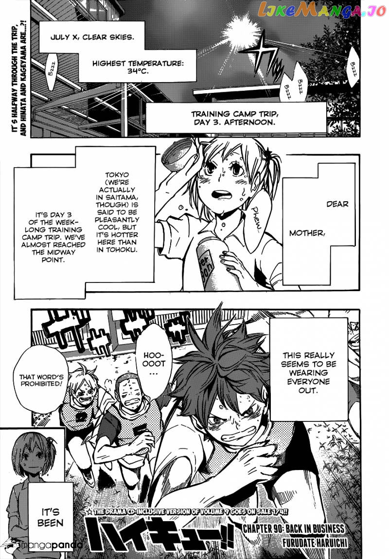 Haikyuu!! - Manga chapter 90 - page 2