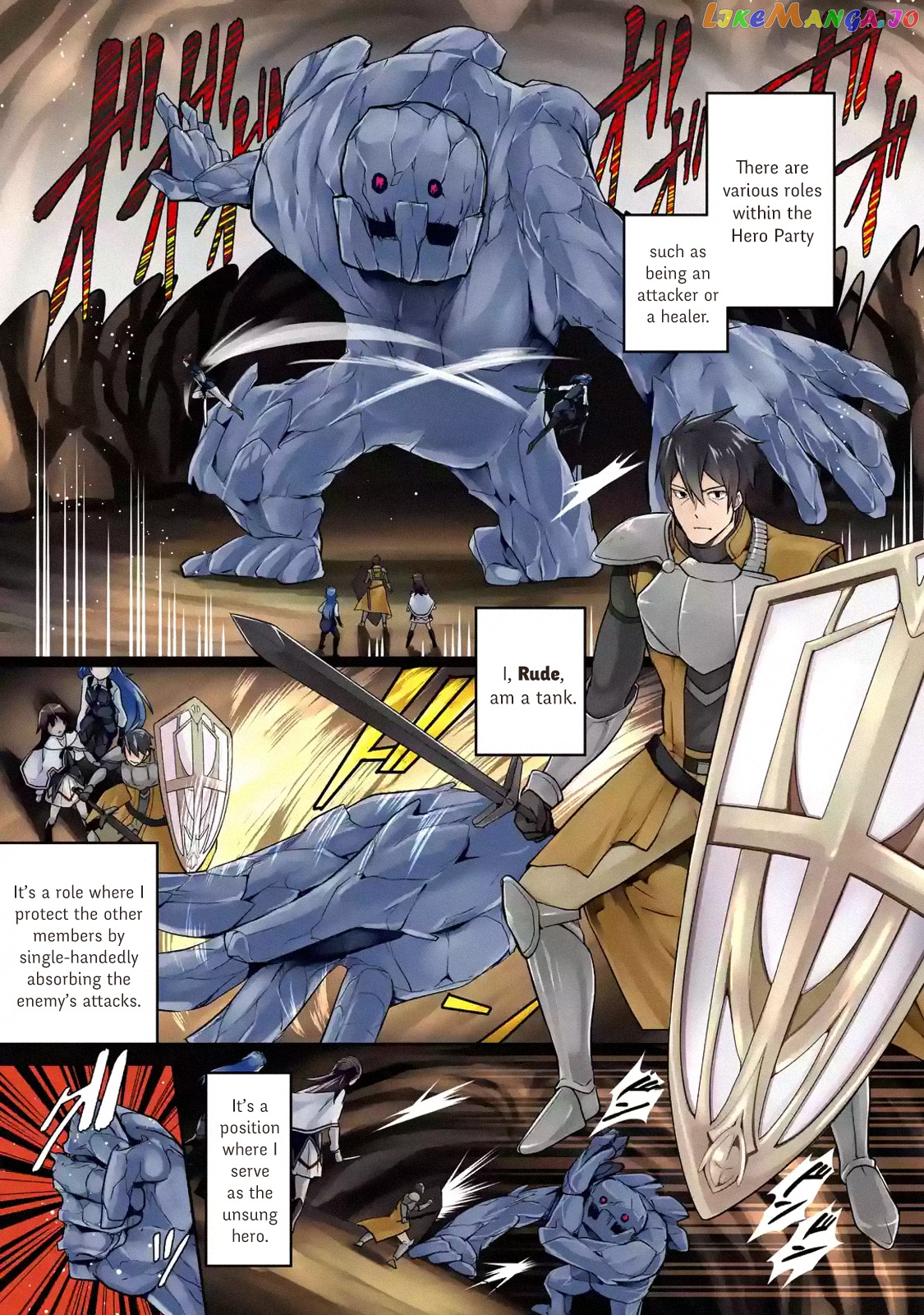 The Labyrinth Raids of the Ultimate Tank ~The Tank Possessing a Rare 9,999 Endurance Skill was Expelled from the Hero Party~ chapter 1.1 - page 1