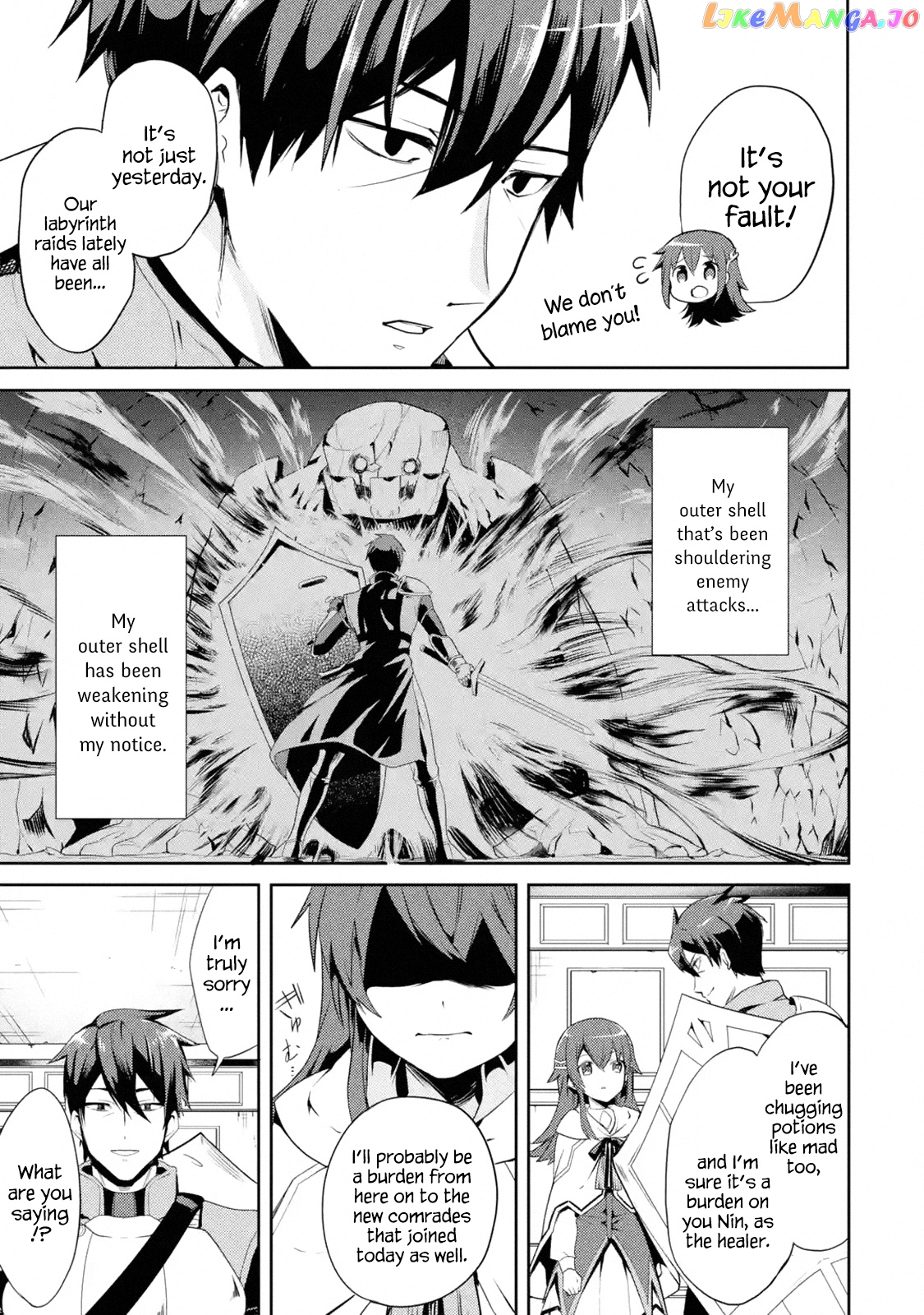 The Labyrinth Raids of the Ultimate Tank ~The Tank Possessing a Rare 9,999 Endurance Skill was Expelled from the Hero Party~ chapter 1.1 - page 8
