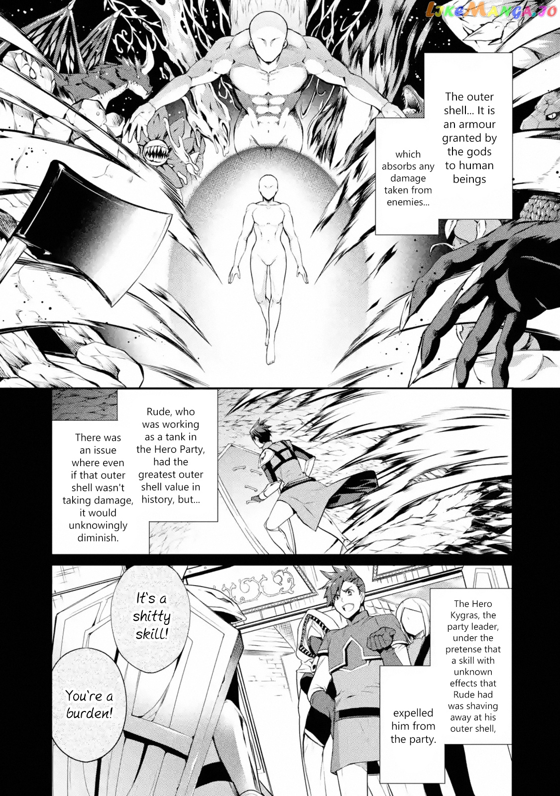 The Labyrinth Raids of the Ultimate Tank ~The Tank Possessing a Rare 9,999 Endurance Skill was Expelled from the Hero Party~ chapter 6.1 - page 1