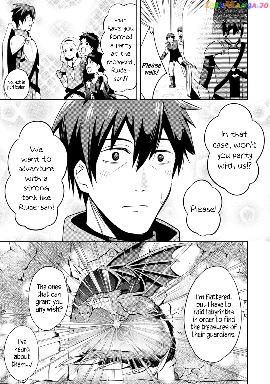 The Labyrinth Raids of the Ultimate Tank ~The Tank Possessing a Rare 9,999 Endurance Skill was Expelled from the Hero Party~ chapter 1.6 - page 4