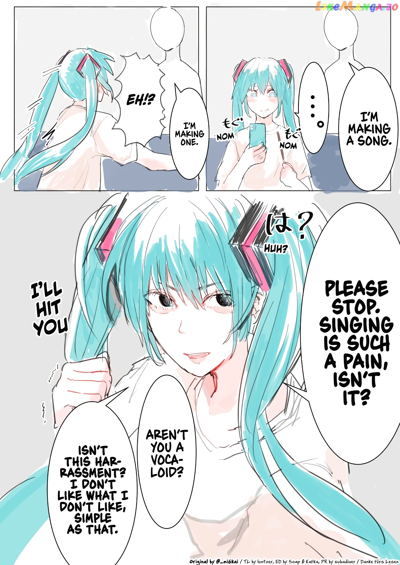 The Daily Life Of Master & Hatsune Miku chapter 5 - page 1
