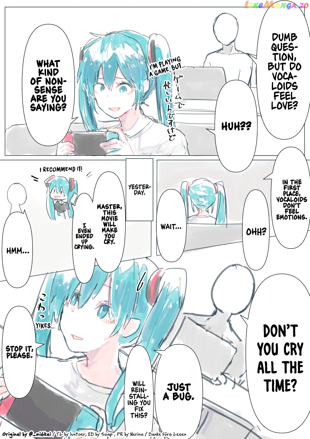 The Daily Life Of Master & Hatsune Miku chapter 6 - page 1
