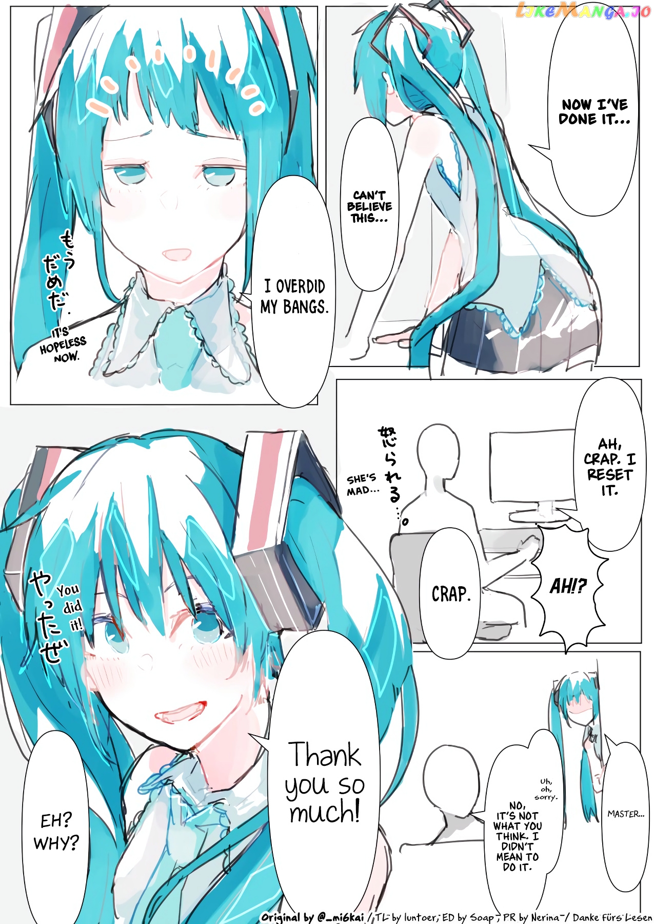 The Daily Life Of Master & Hatsune Miku chapter 15 - page 1