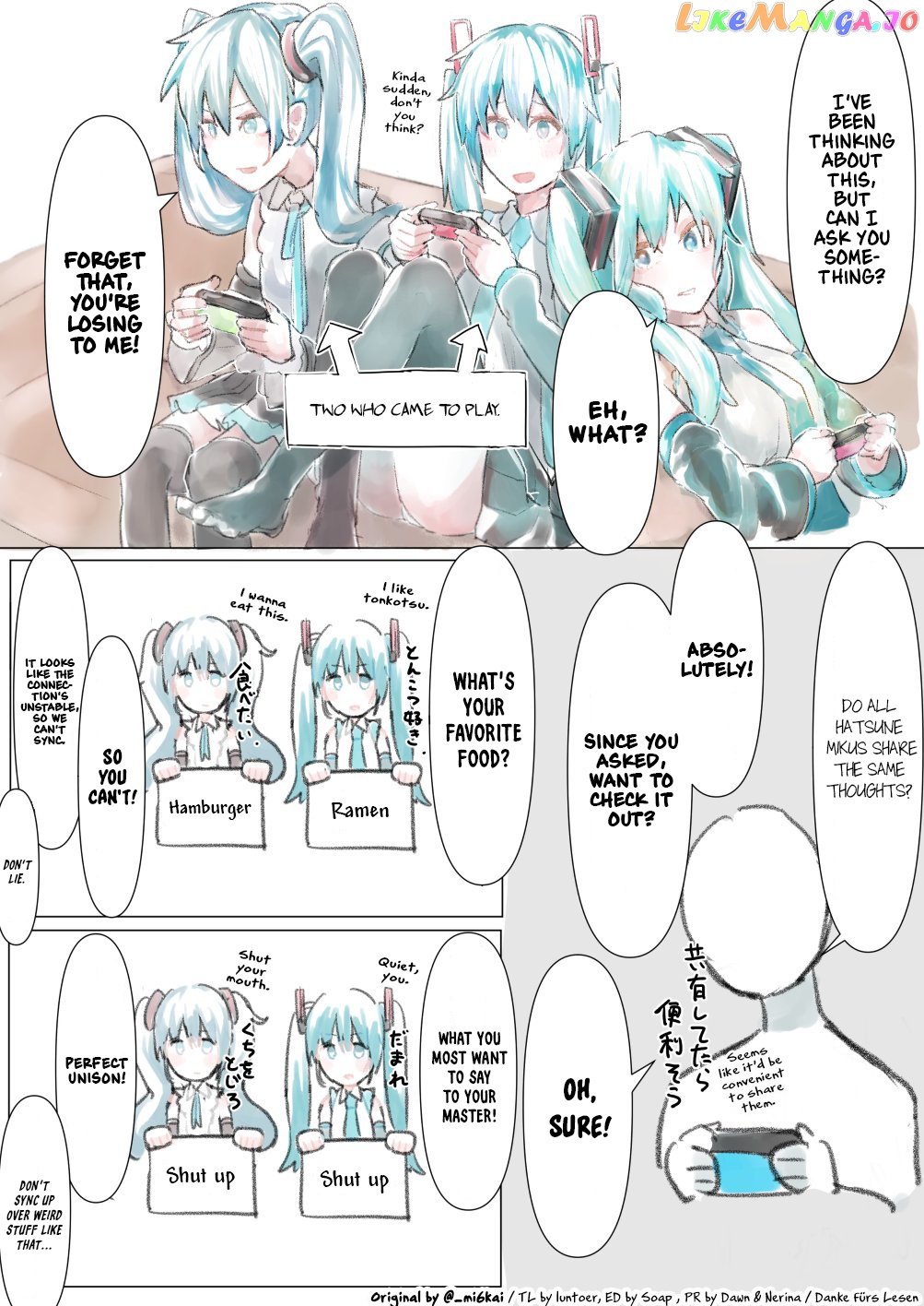 The Daily Life Of Master & Hatsune Miku chapter 17 - page 1