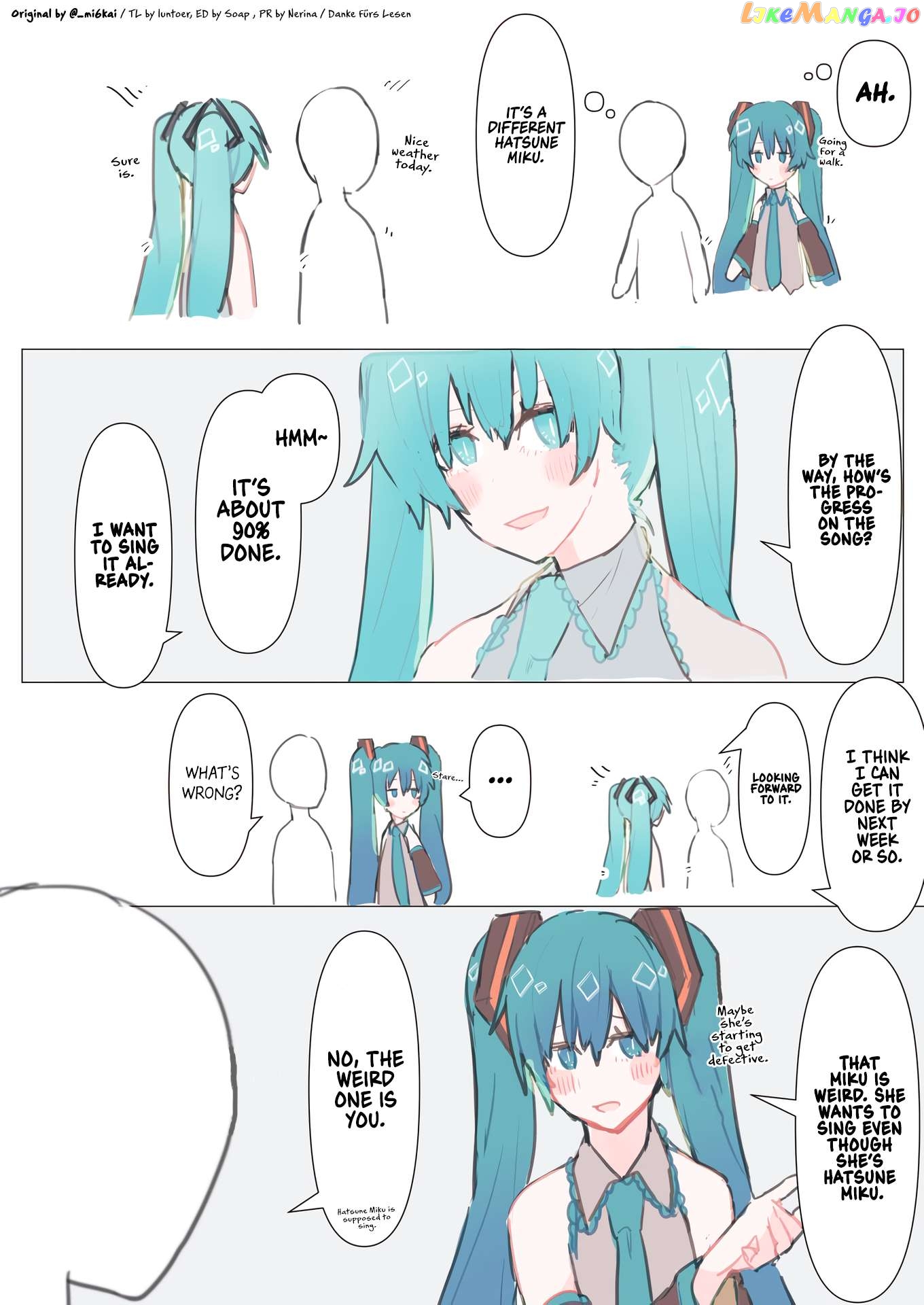 The Daily Life Of Master & Hatsune Miku Chapter 29 - page 1