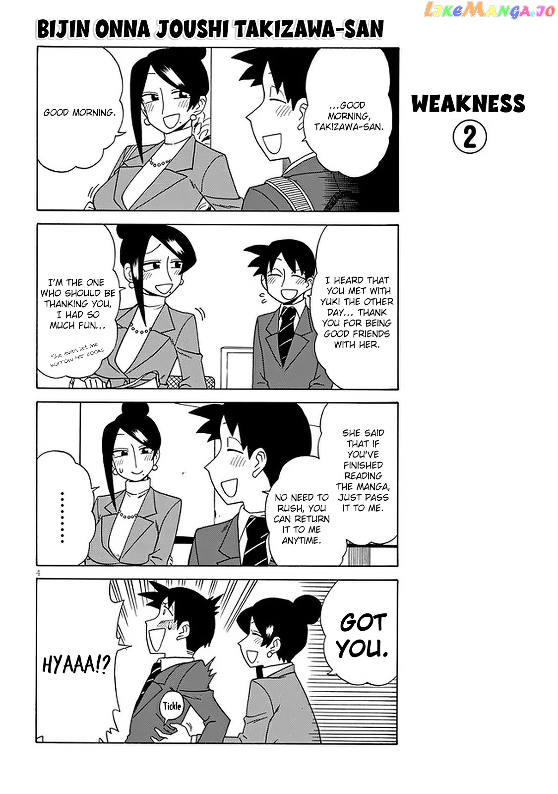 Bijin Onna Joushi Takizawa-san chapter 103 - page 4