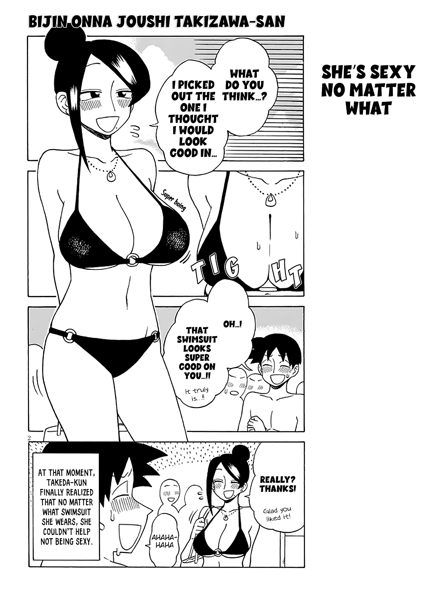 Bijin Onna Joushi Takizawa-san chapter 121 - page 2