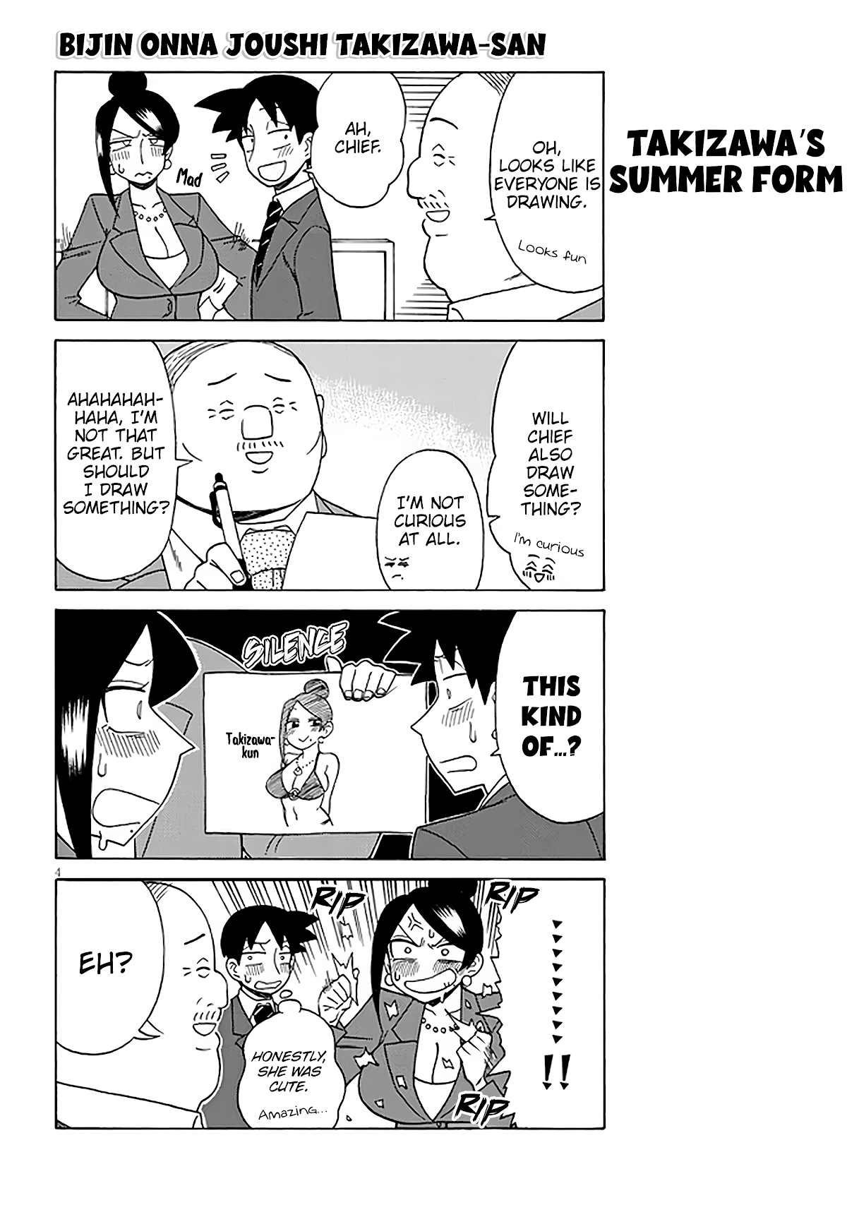Bijin Onna Joushi Takizawa-san chapter 124 - page 4
