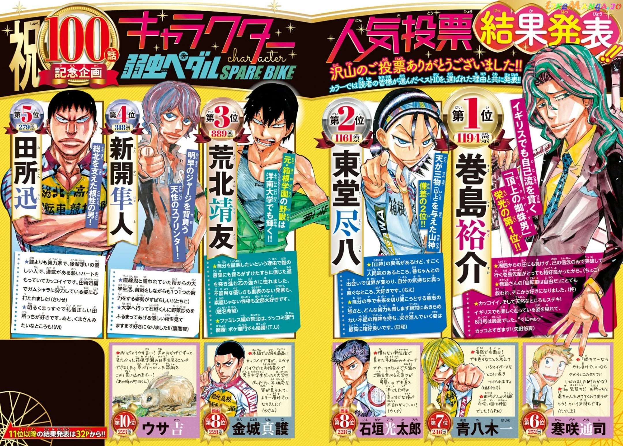 Yowamushi Pedal – Spare Bike chapter 100 - page 3