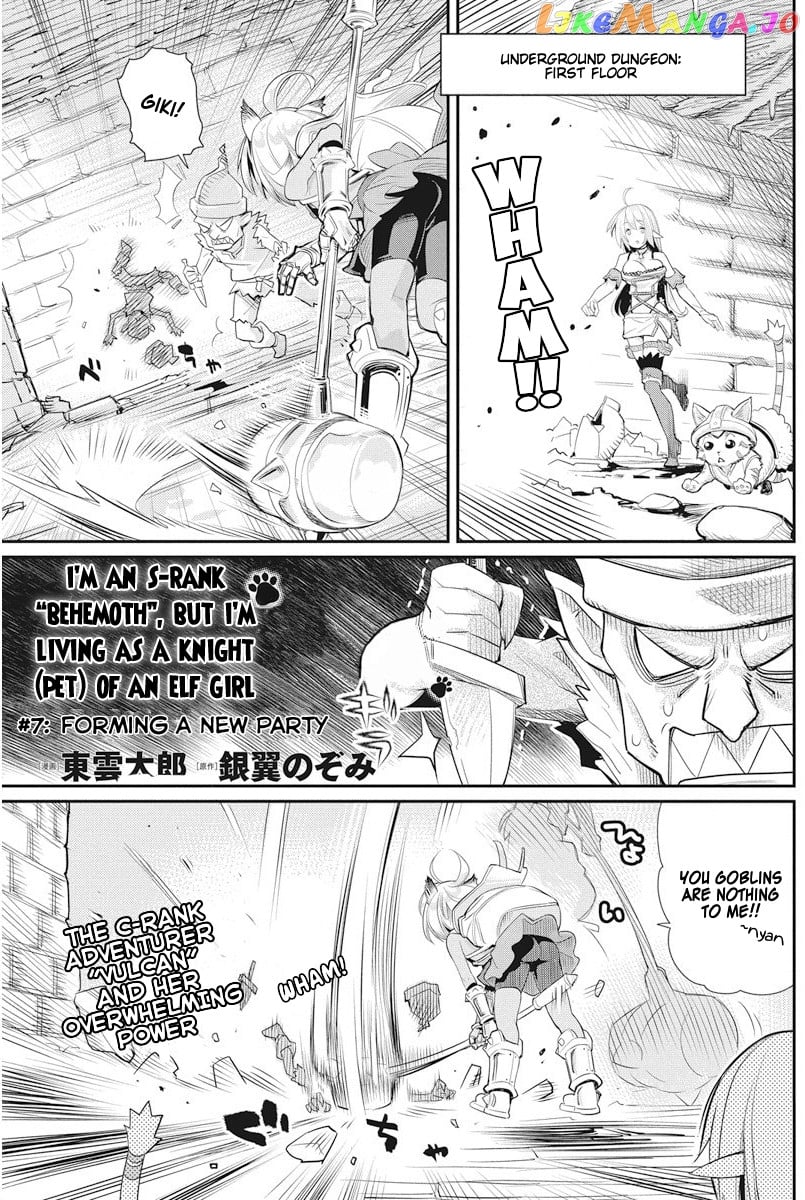I Am Behemoth Of The S Rank Monster But I Am Mistaken As A Cat And I Live As A Pet Of Elf Girl chapter 7 - page 2