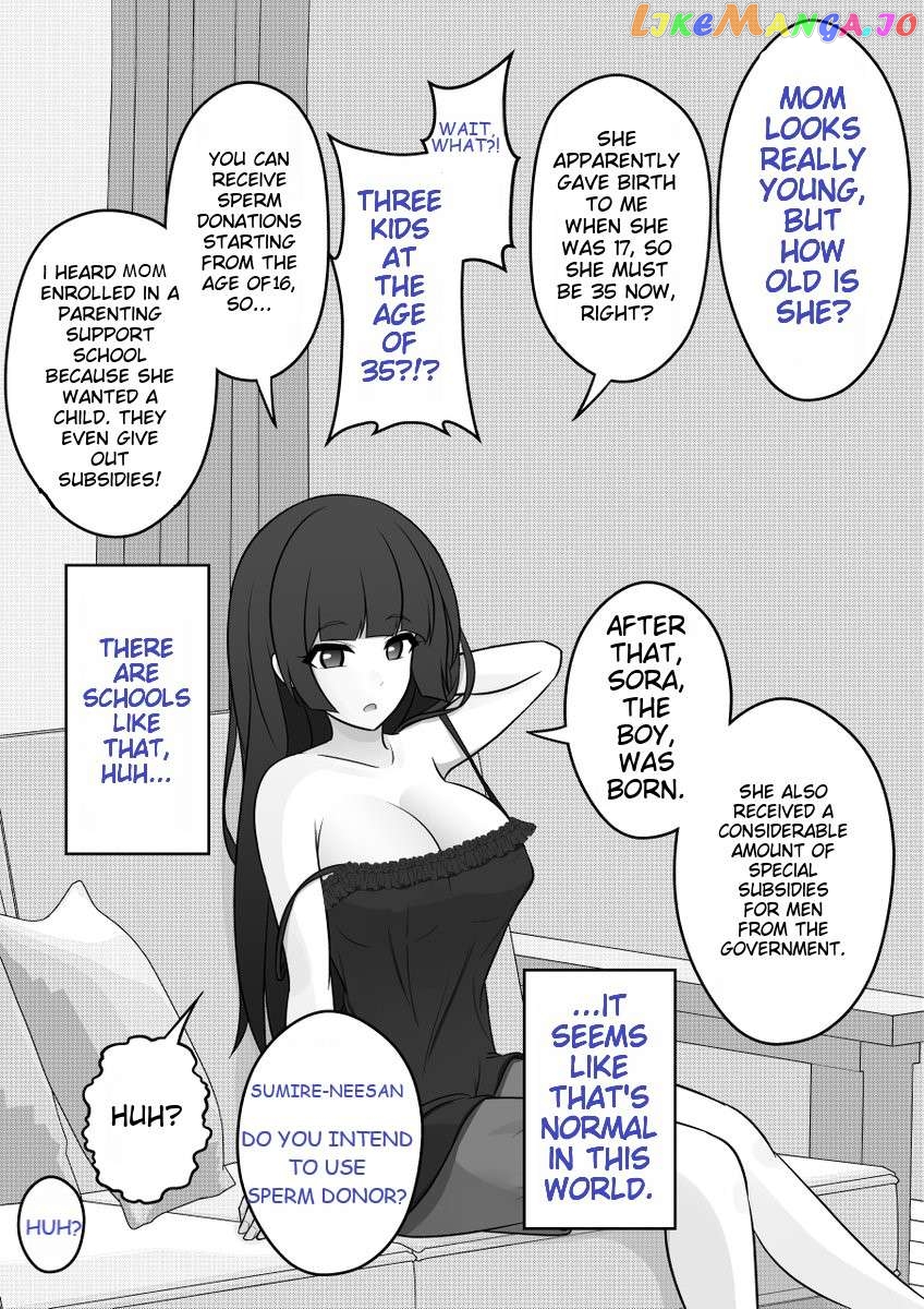 A Parallel World With A 1:39 Male To Female Ratio Is Unexpectedly Normal Chapter 18 - page 1