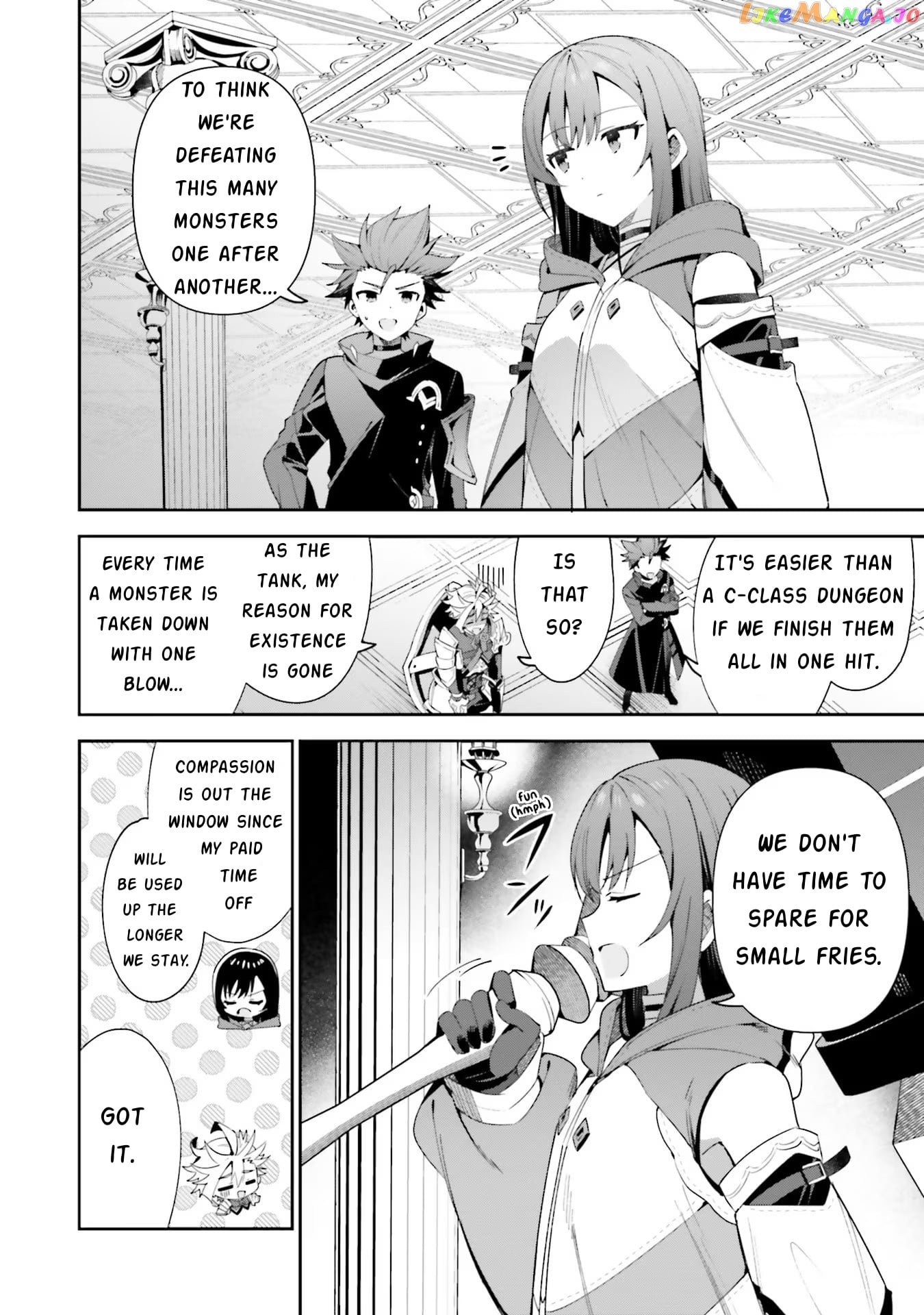 I’m the guild receptionist, but since I don’t want to work overtime, I think I’ll just solo the boss chapter 12 - page 16