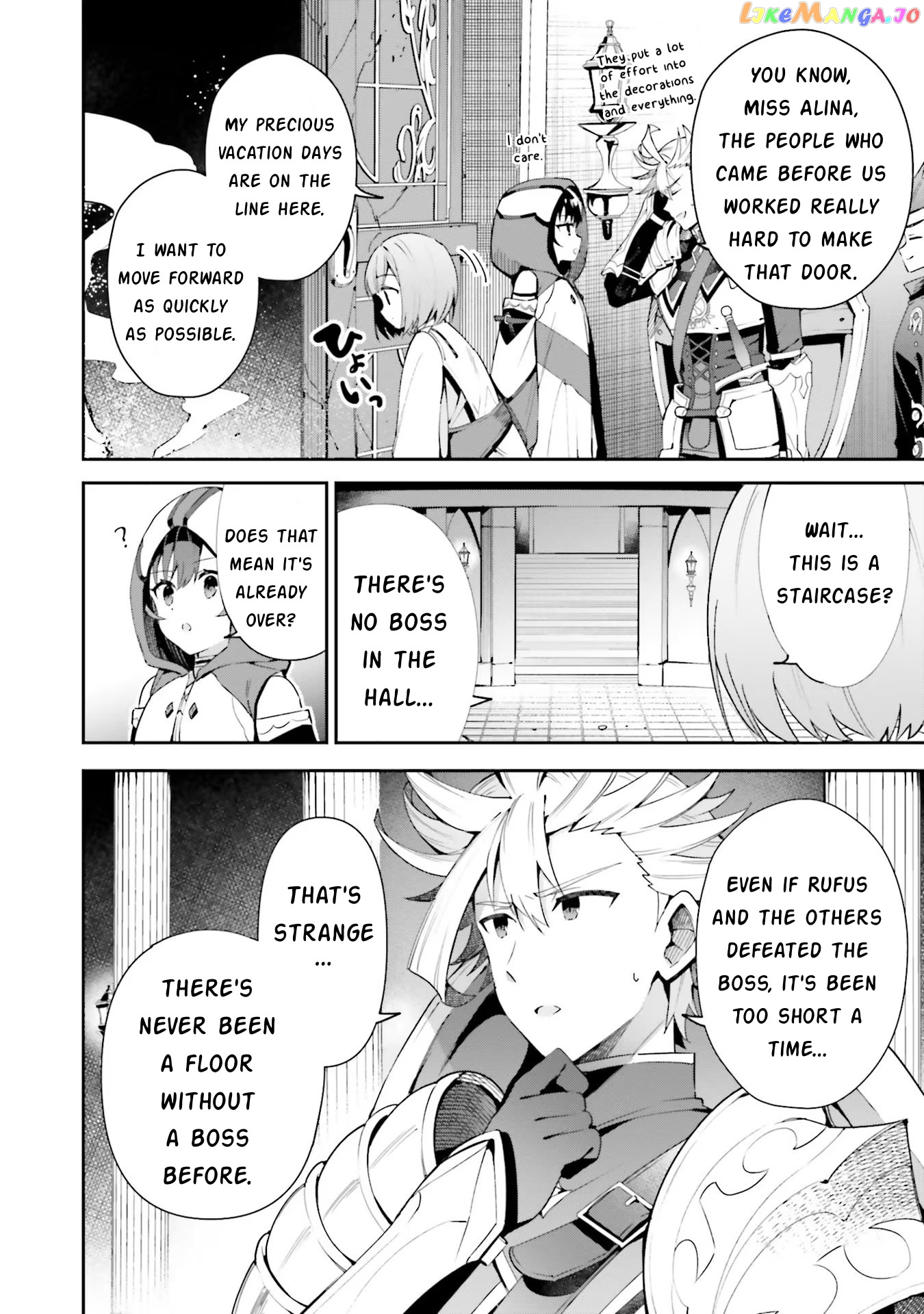 I’m the guild receptionist, but since I don’t want to work overtime, I think I’ll just solo the boss chapter 13 - page 8