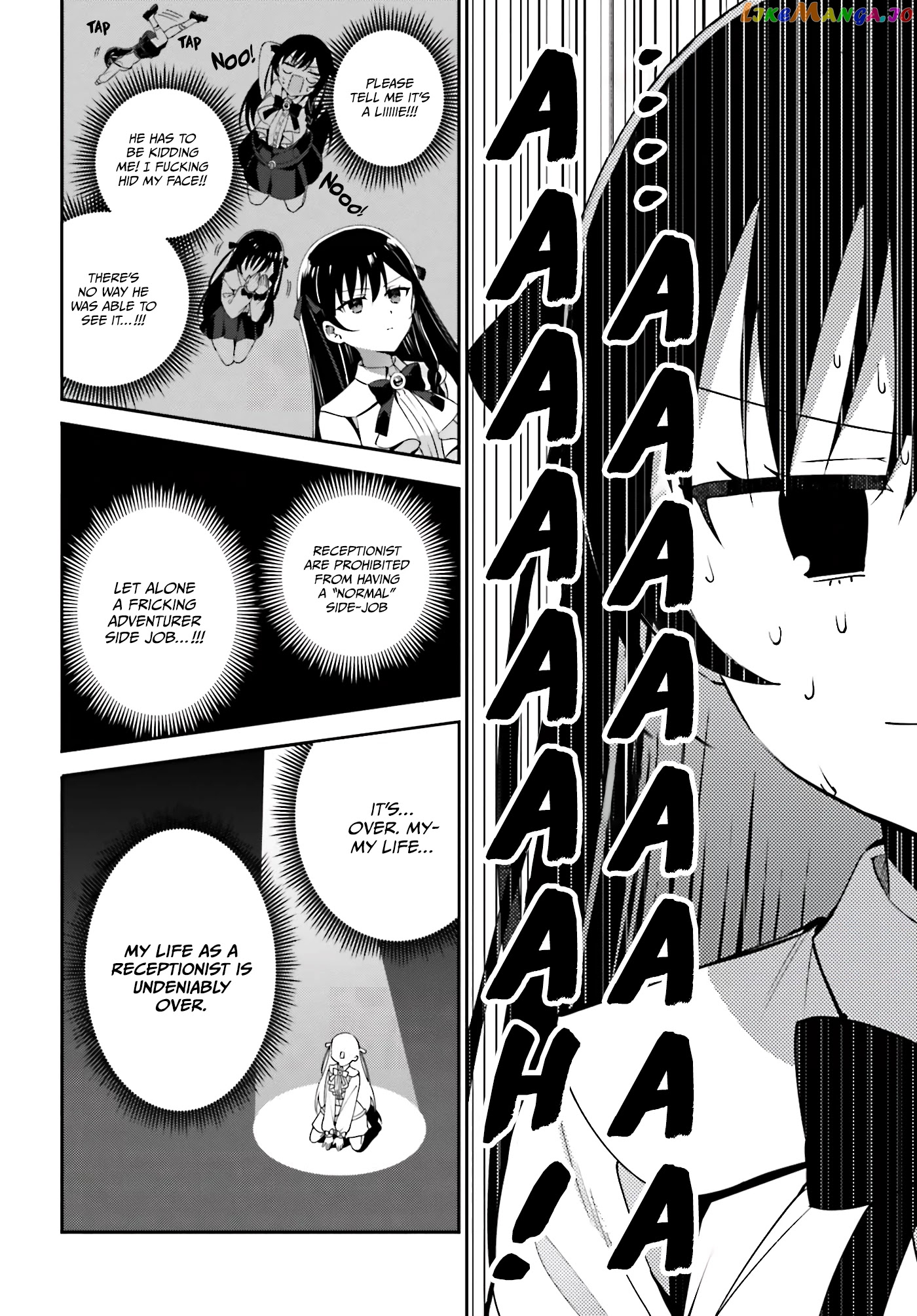 I’m the guild receptionist, but since I don’t want to work overtime, I think I’ll just solo the boss chapter 3 - page 9