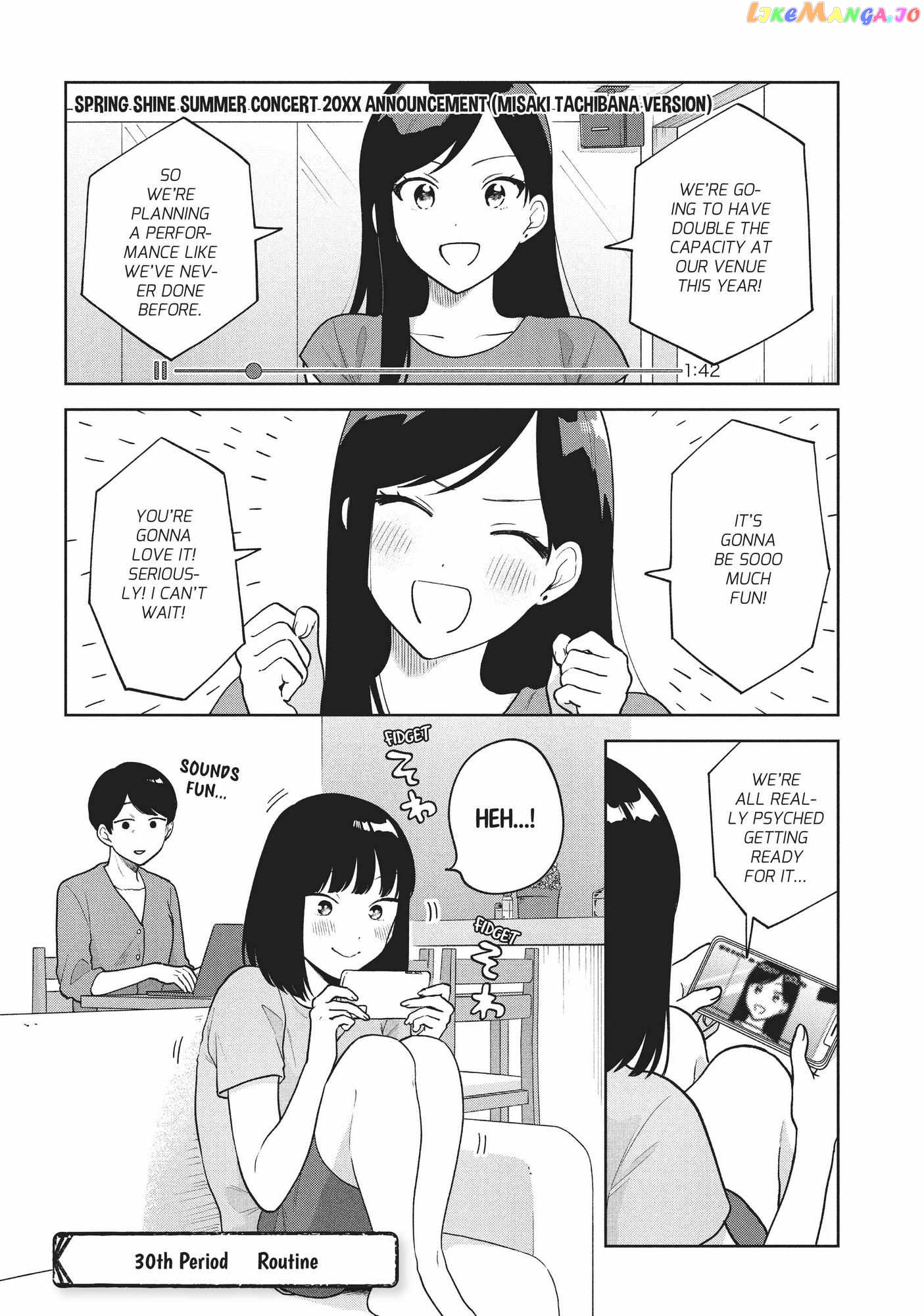 Oshi ga Tonari de Jugyou ni Shuuchuu Dekinai! chapter 30 - page 1