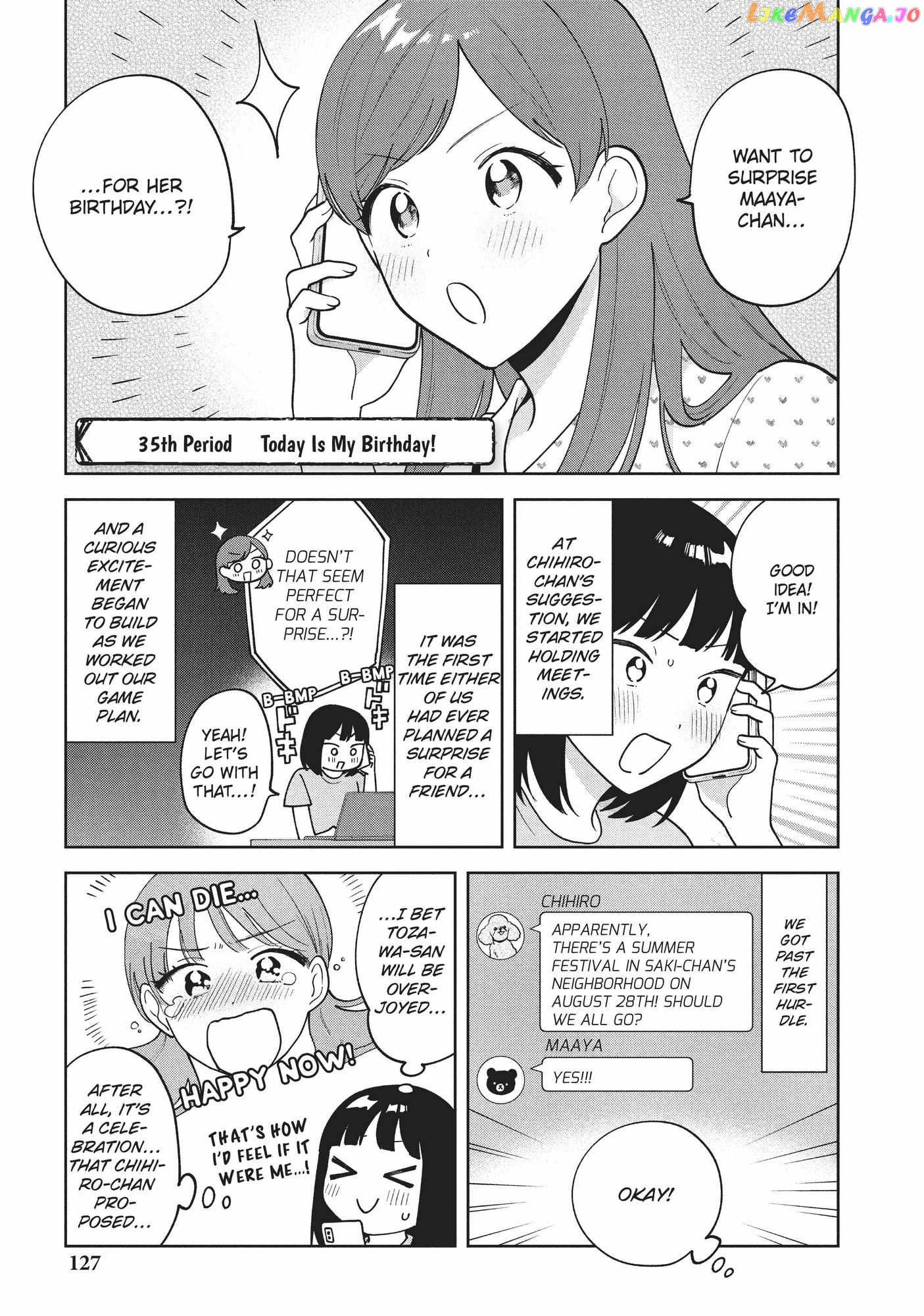 Oshi ga Tonari de Jugyou ni Shuuchuu Dekinai! chapter 35 - page 1