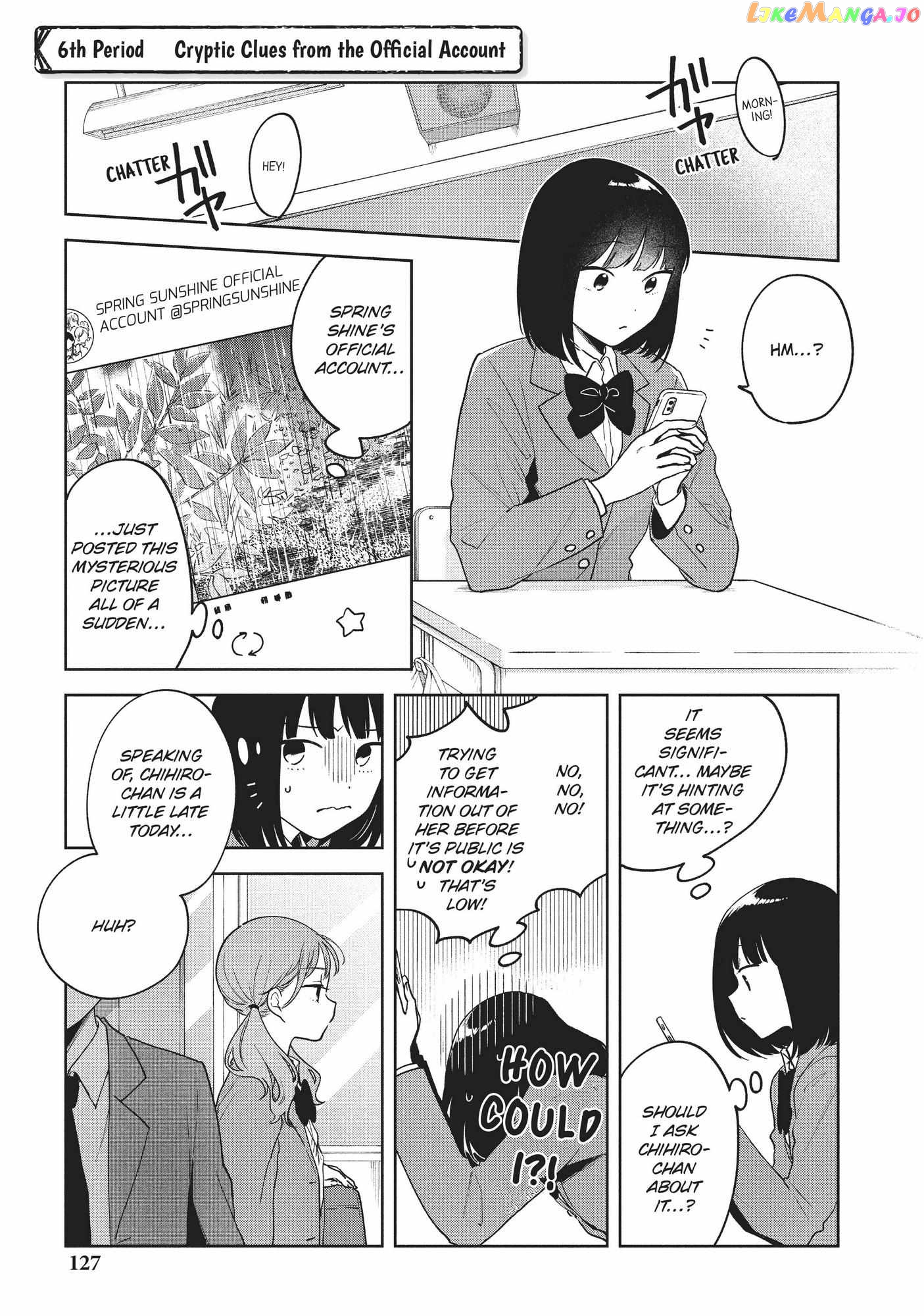 Oshi ga Tonari de Jugyou ni Shuuchuu Dekinai! chapter 6 - page 1