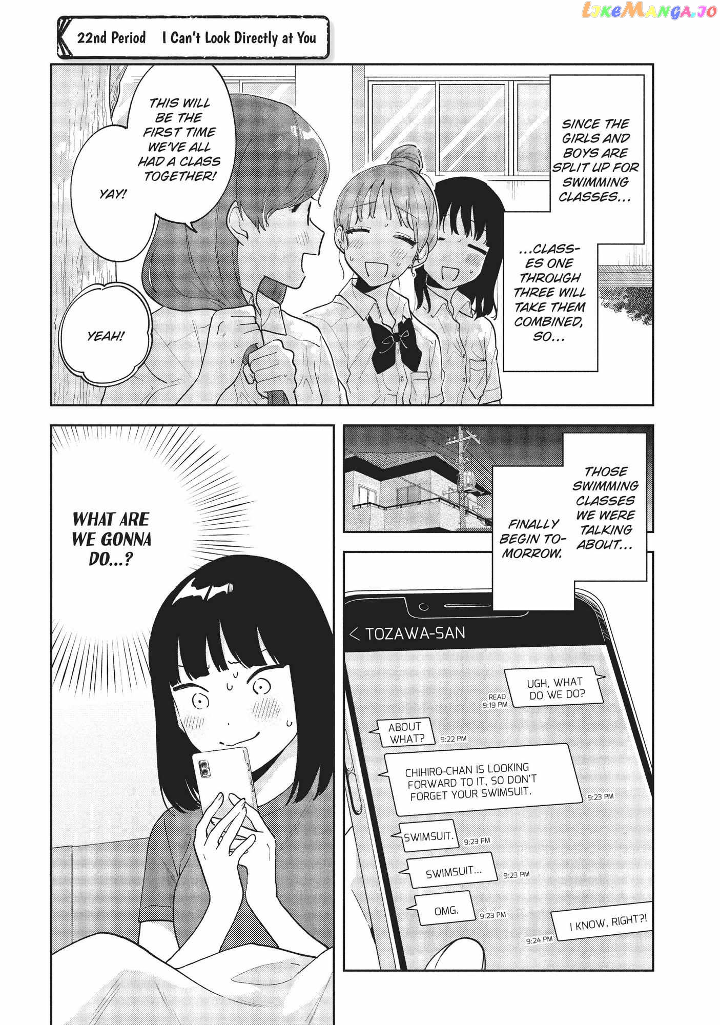 Oshi ga Tonari de Jugyou ni Shuuchuu Dekinai! chapter 22 - page 1