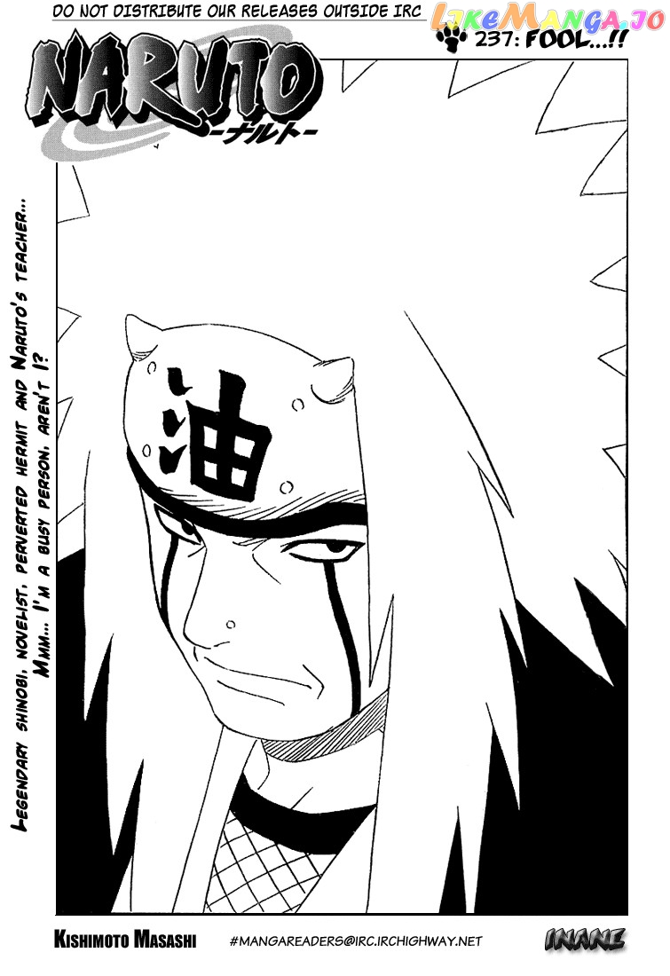 Naruto - Manga Chapter 237 - page 1