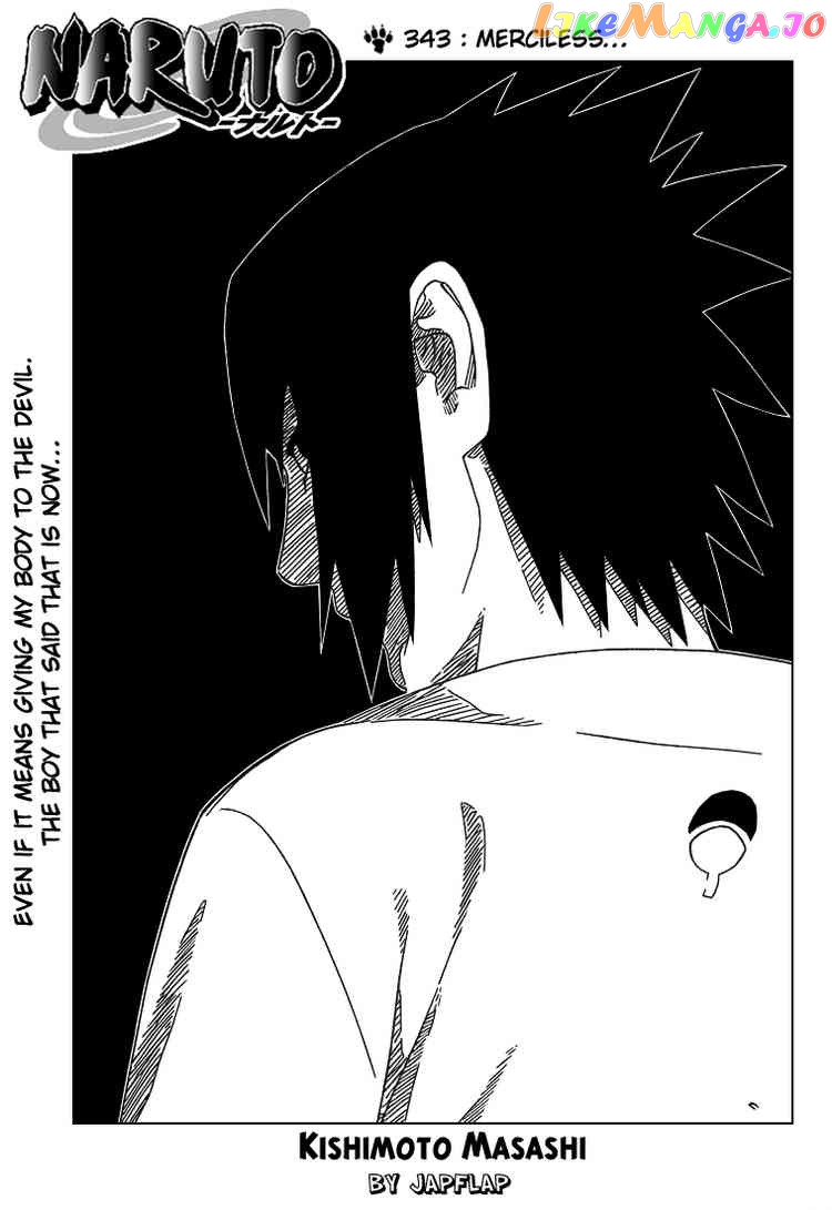Naruto - Manga Chapter 343 - page 1