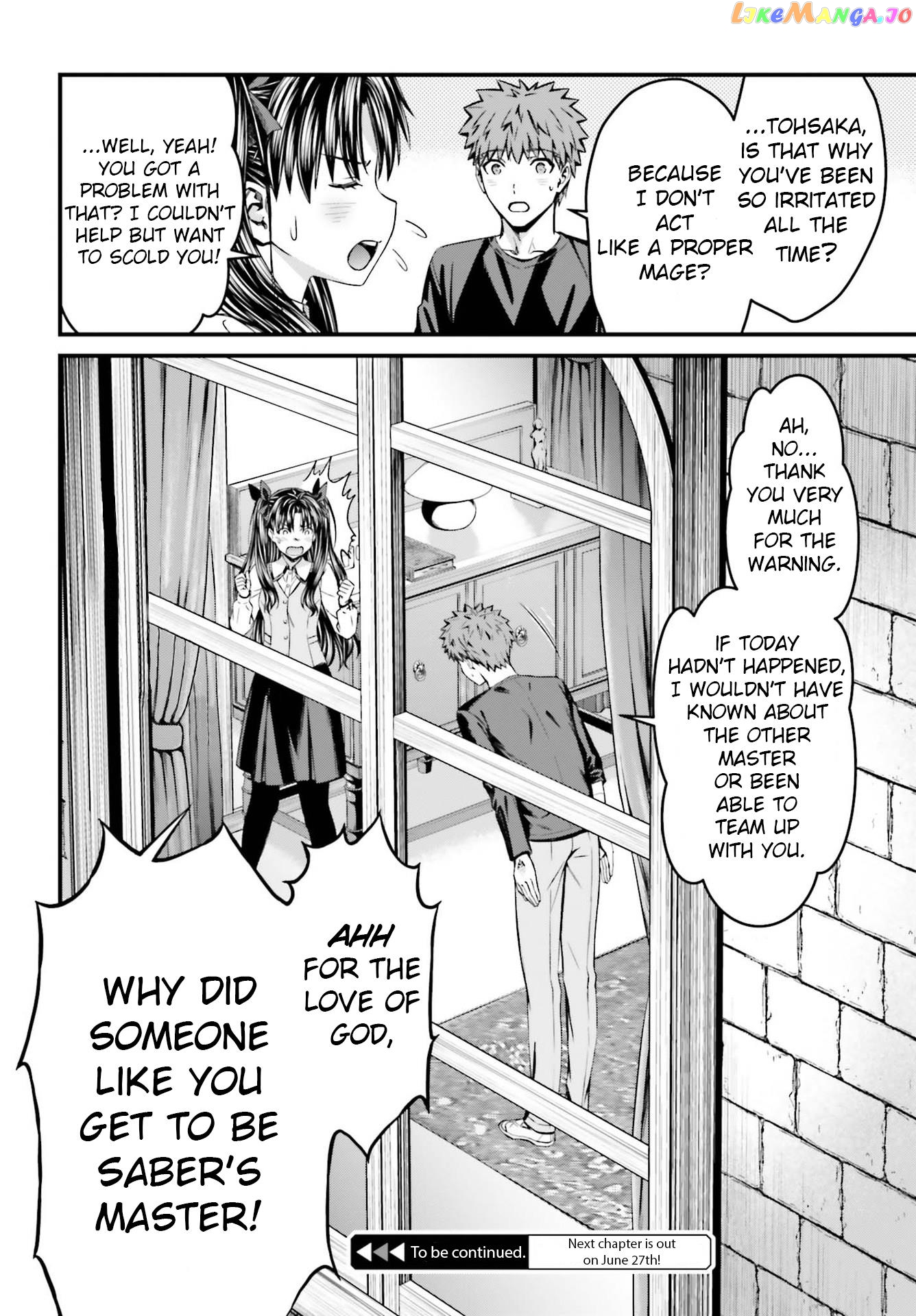 Fate/stay Night - Unlimited Blade Works chapter 14.2 - page 22