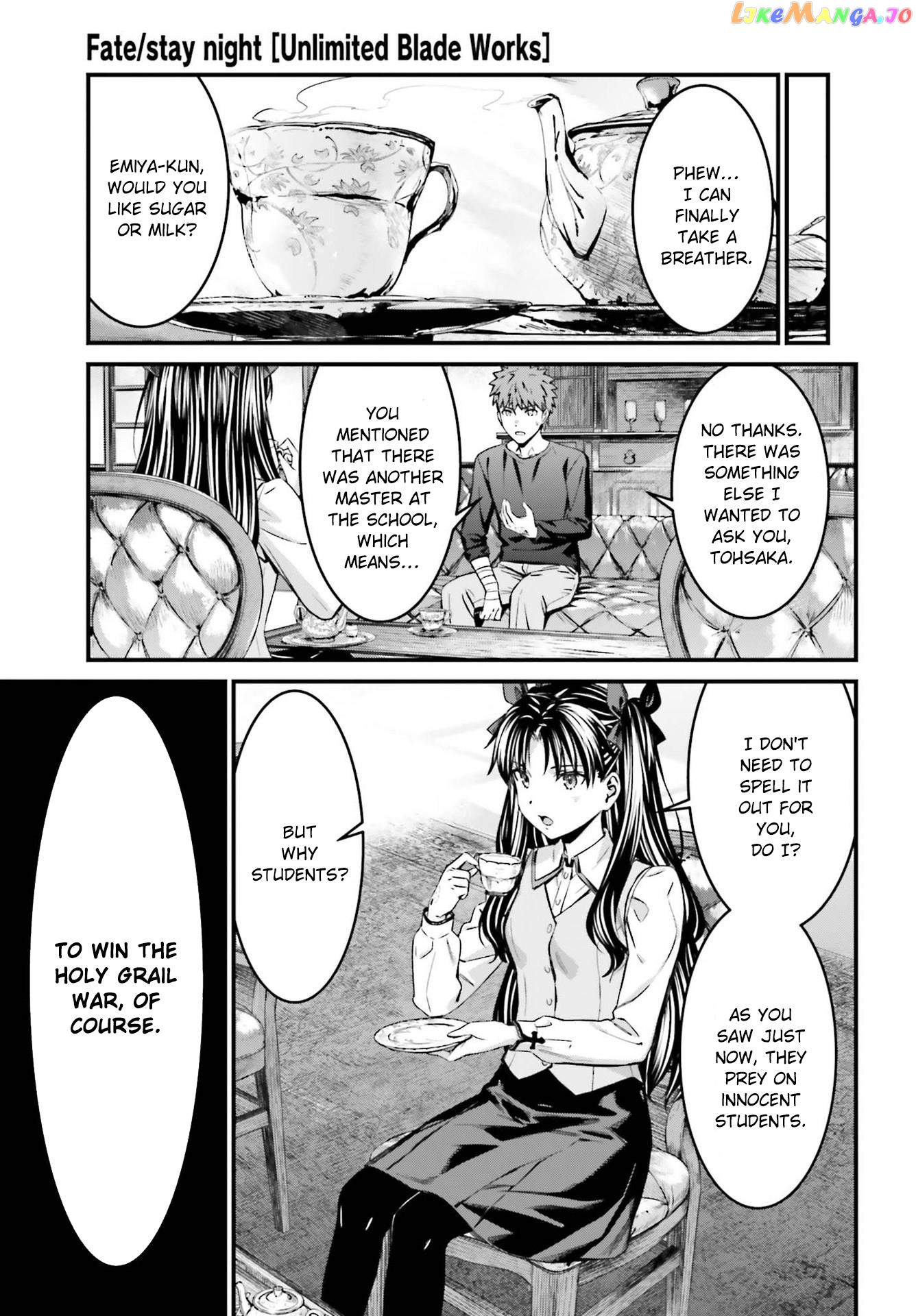 Fate/stay Night - Unlimited Blade Works chapter 14.2 - page 4