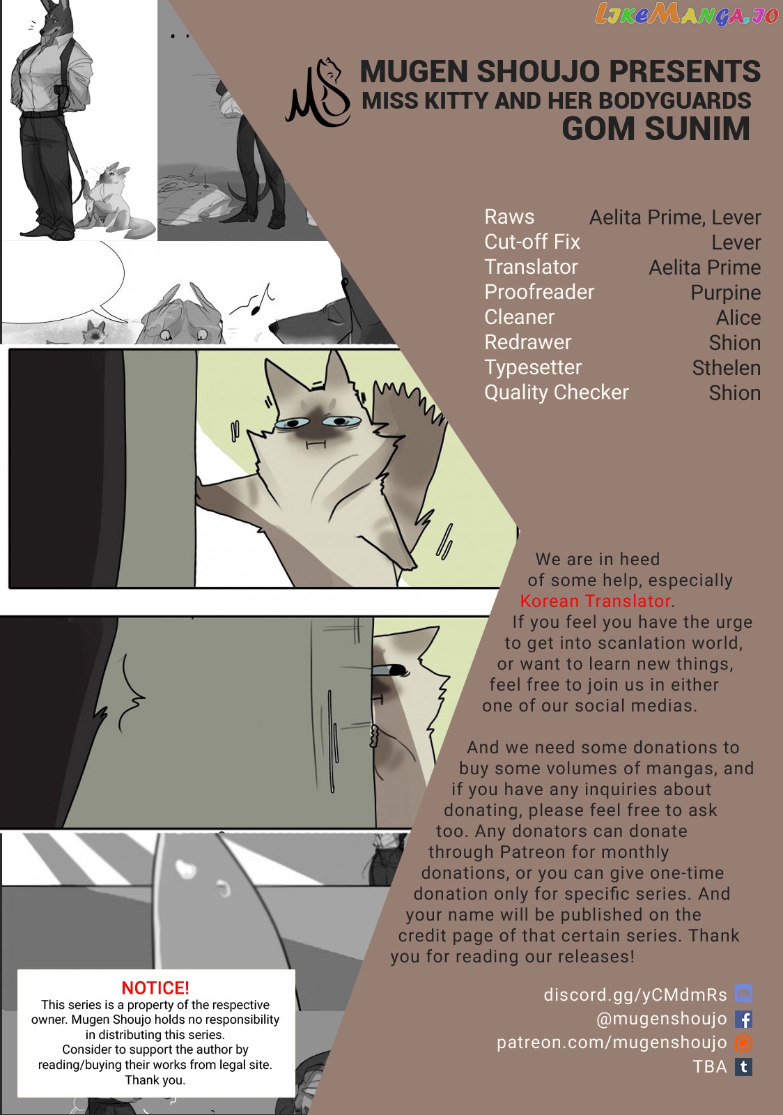 Miss Kitty and Her Bodyguards chapter 9 - page 1