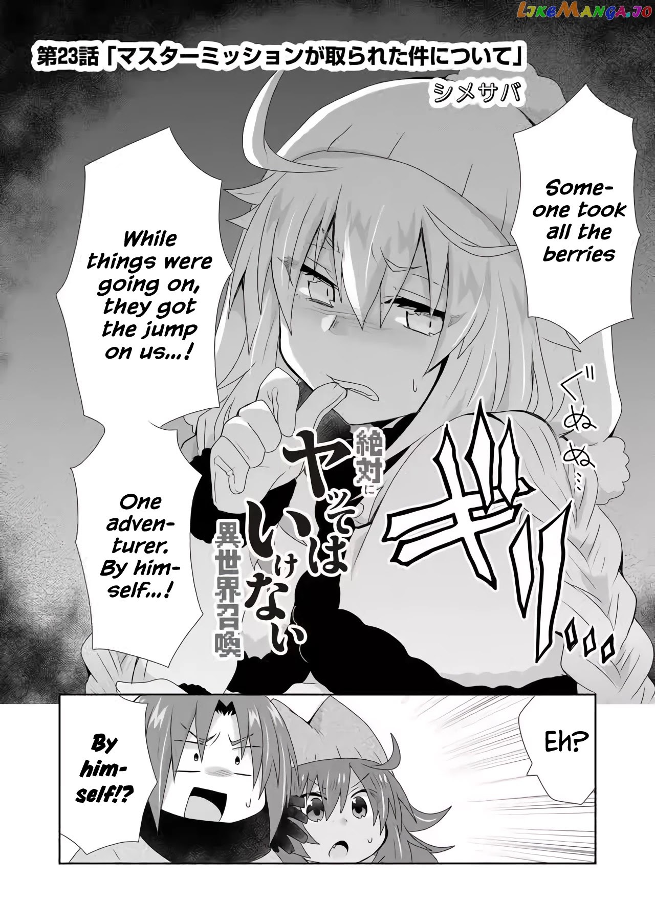Zettai Ni Yatte Wa Ikenai Isekai Shoukan chapter 23 - page 2