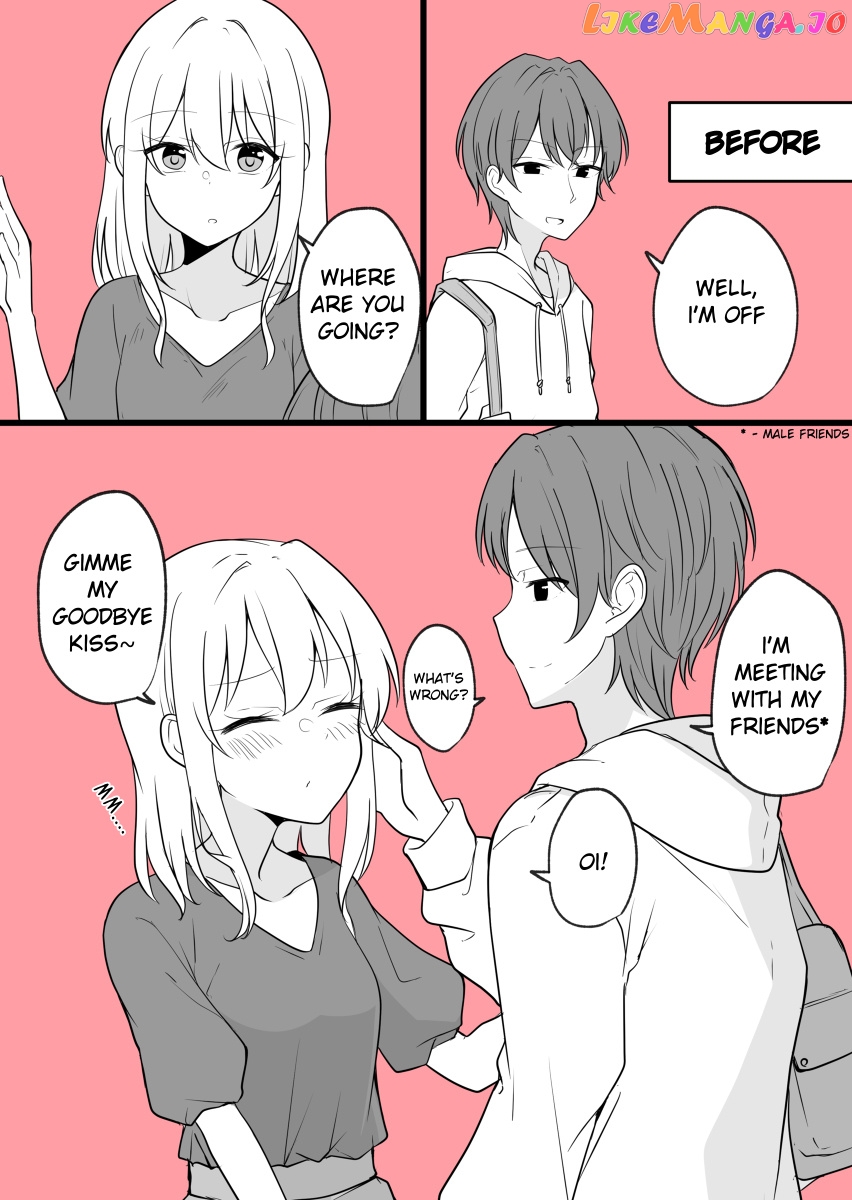 Daily Life Of A Couple In Which The Boyfriend Became A Girl One Day chapter 20 - page 1