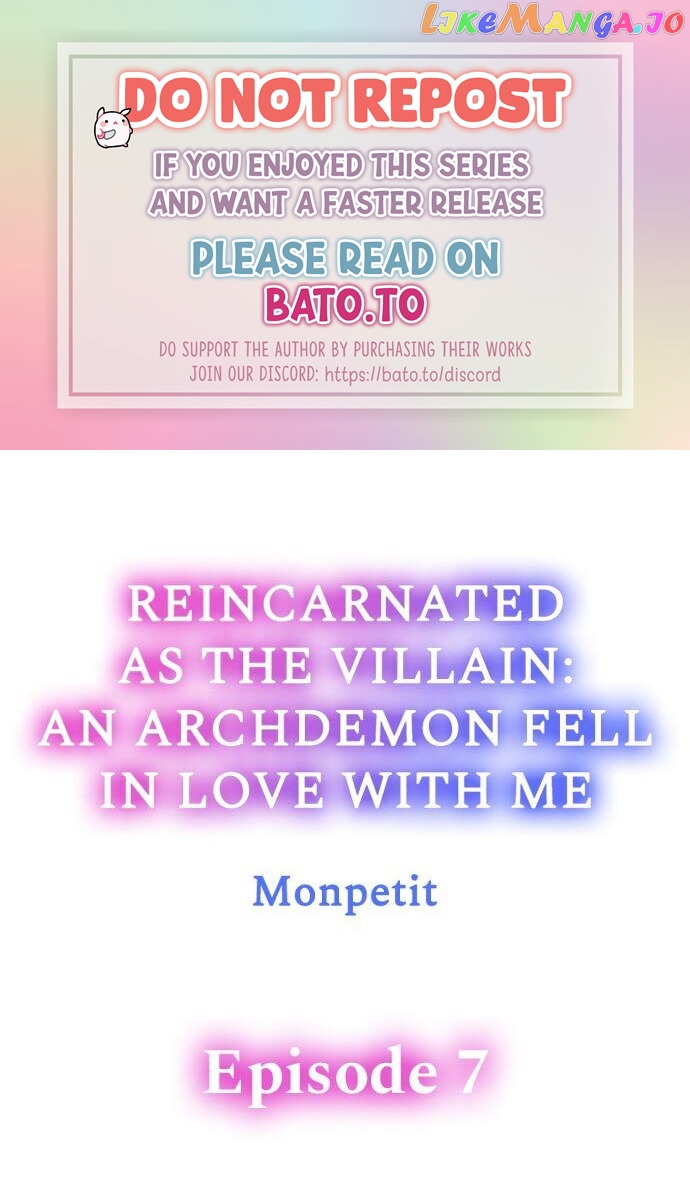 Reincarnated as the Villain: An Archdemon Fell in Love With Me chapter 7 - page 1