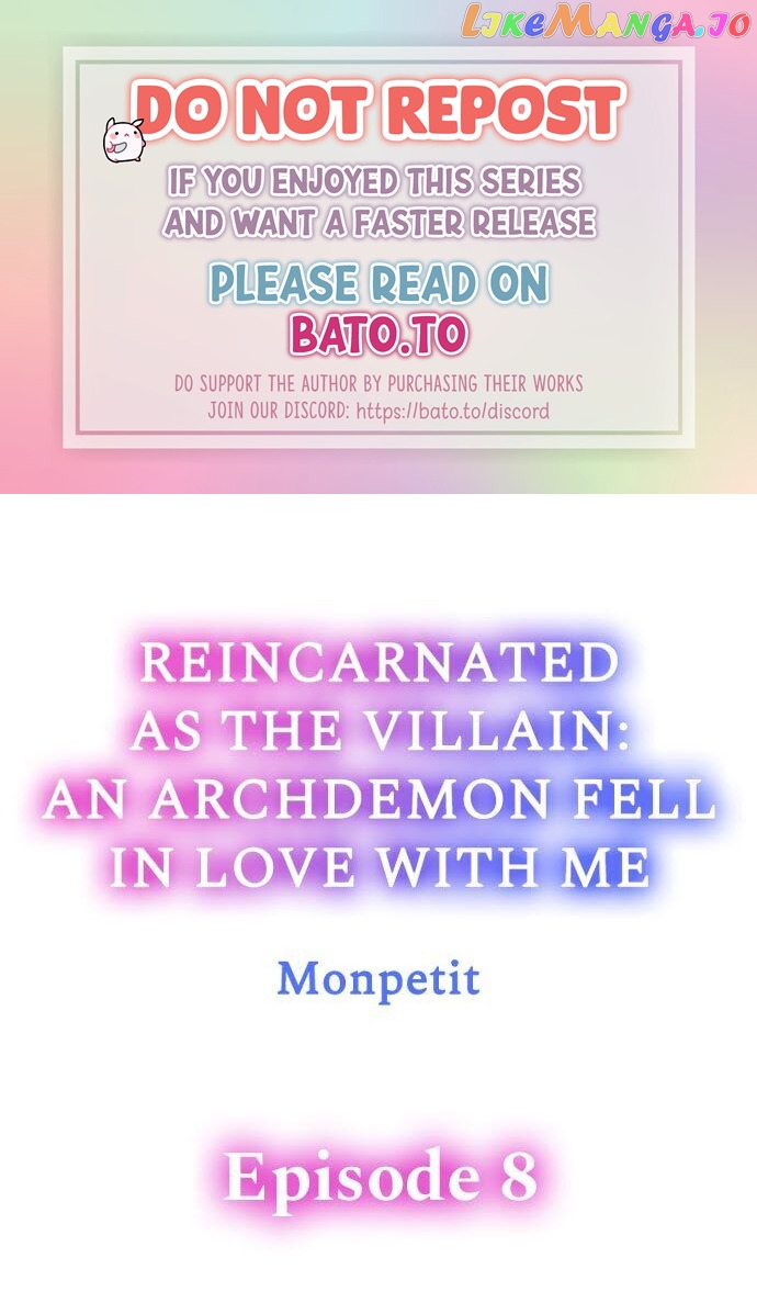 Reincarnated as the Villain: An Archdemon Fell in Love With Me chapter 8 - page 1