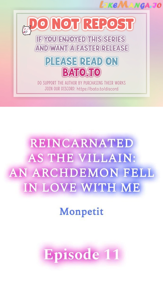 Reincarnated as the Villain: An Archdemon Fell in Love With Me chapter 11 - page 1