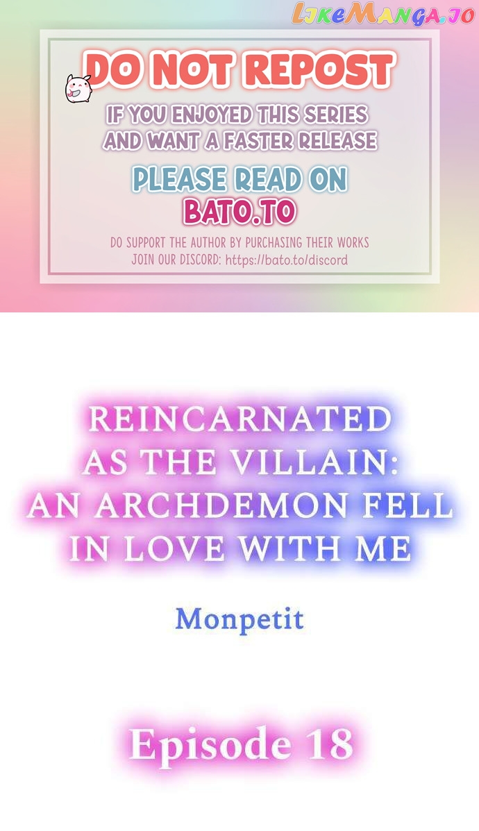 Reincarnated as the Villain: An Archdemon Fell in Love With Me chapter 18 - page 1
