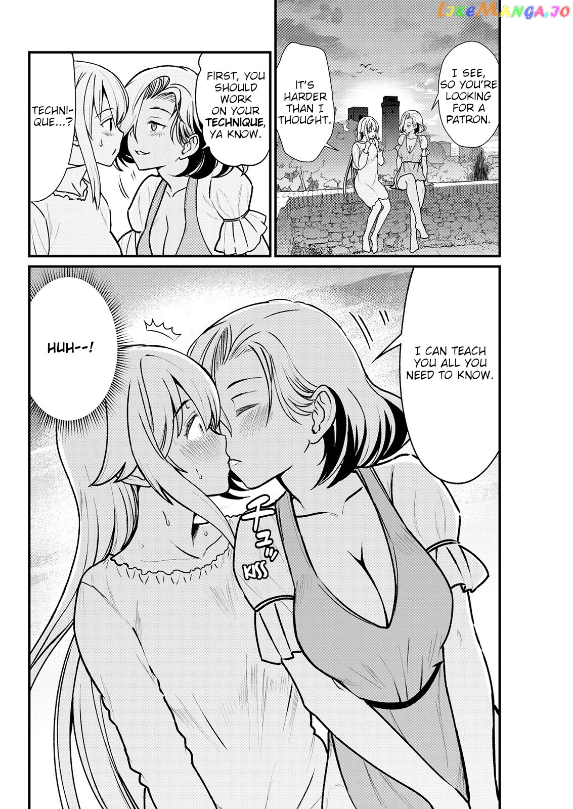 Becoming Princess Knight And Working At Yuri Brothel chapter 3 - page 19