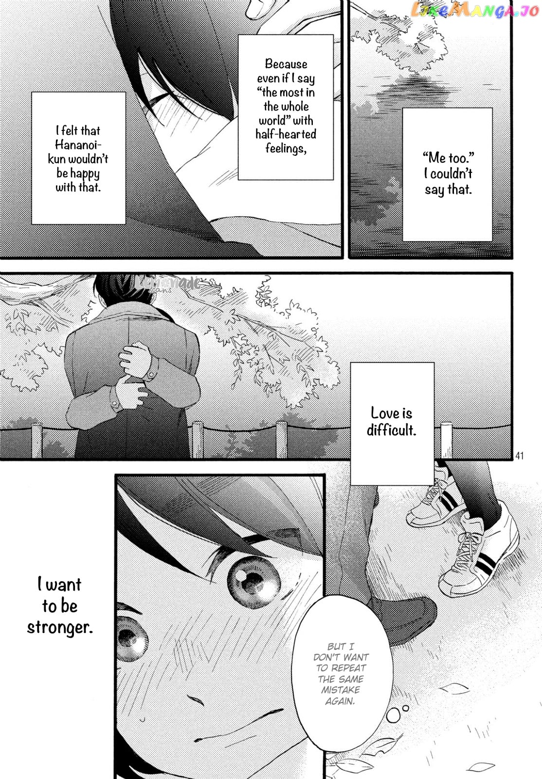 Hananoi-Kun To Koi No Yamai chapter 10 - page 42