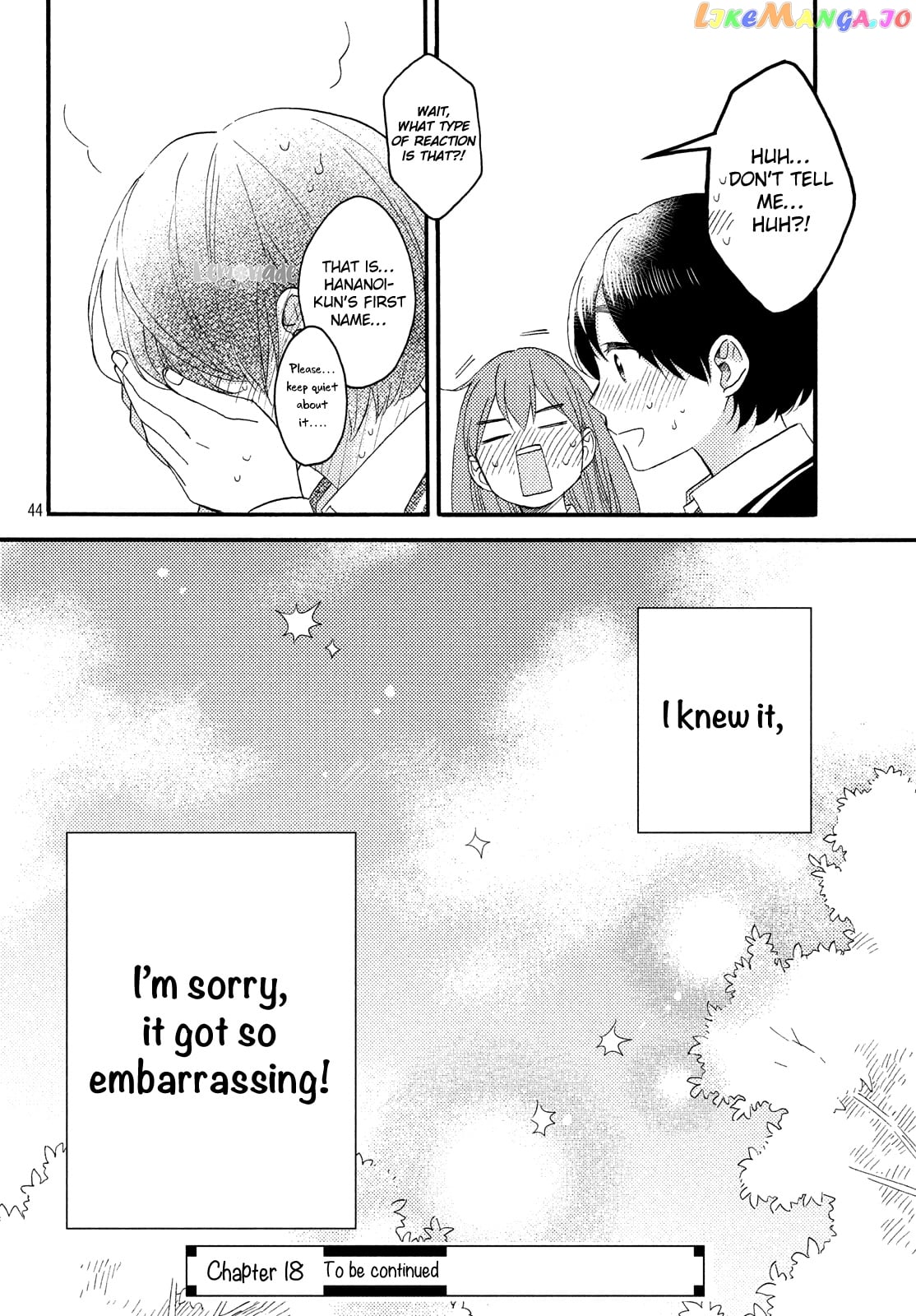 Hananoi-Kun To Koi No Yamai chapter 17 - page 45