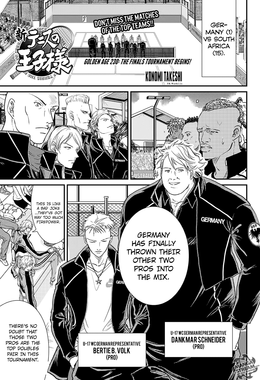 New Prince of Tennis chapter 230 - page 1