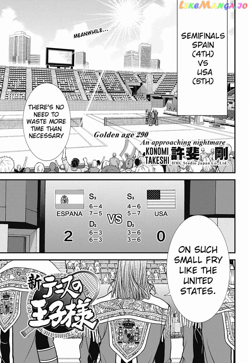 New Prince of Tennis chapter 290 - page 1