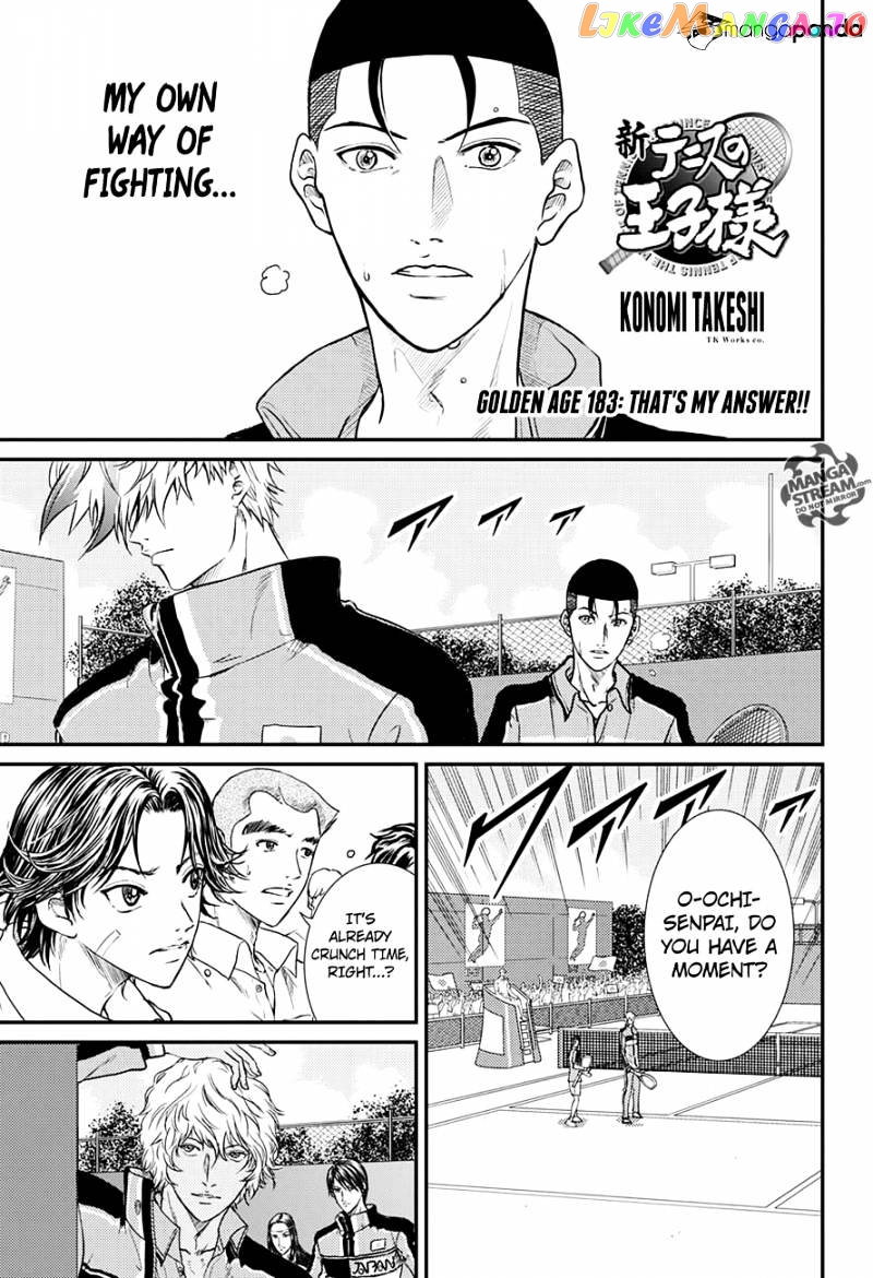 New Prince of Tennis chapter 183 - page 1