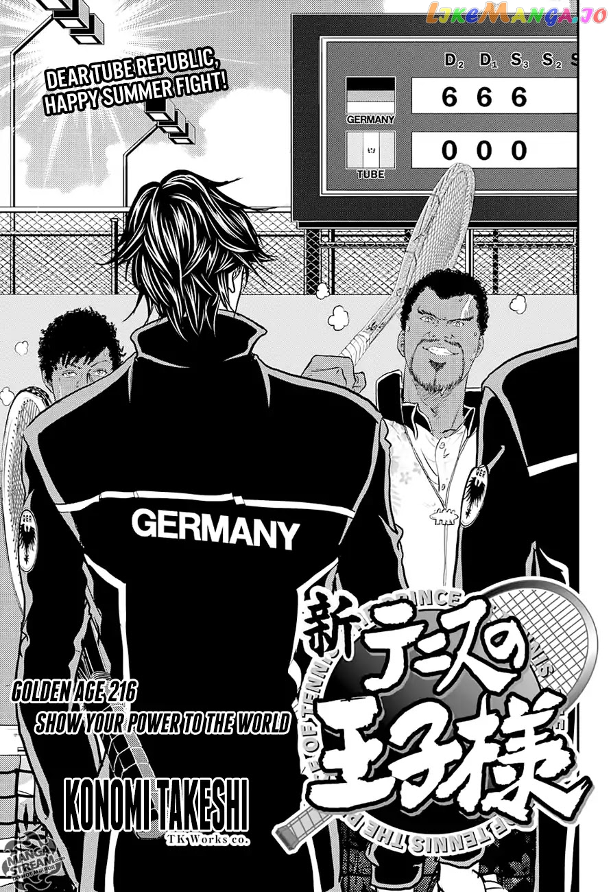 New Prince of Tennis chapter 216 - page 1