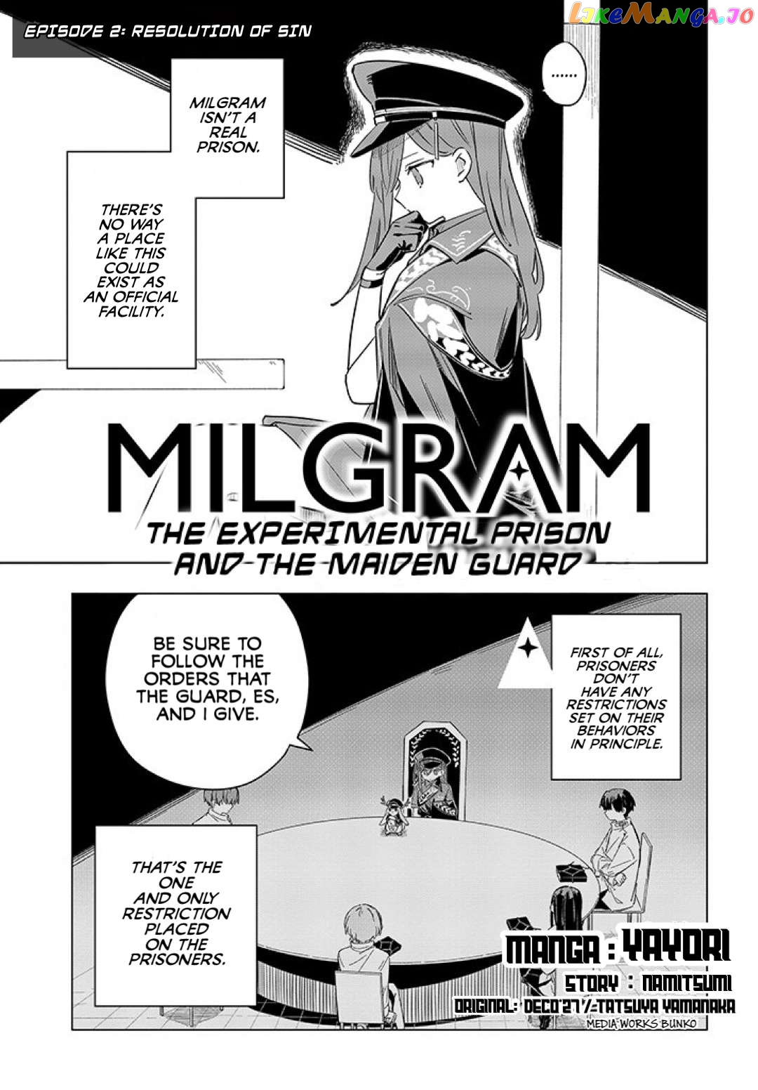 MILGRAM: Jikken Kangoku to Kanshu no Shoujo Chapter 2 - page 1