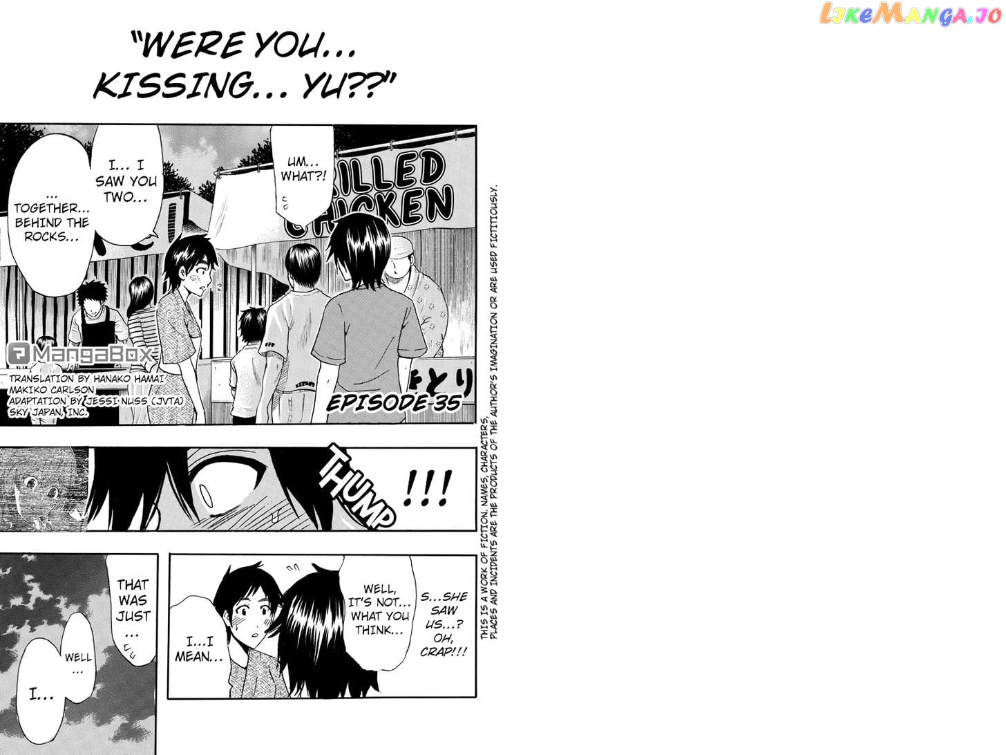 Yugawara-kun wa Ooyamada Danshi Koukou de Moteru Houhou o Kangaeteita ga chapter 35 - page 1