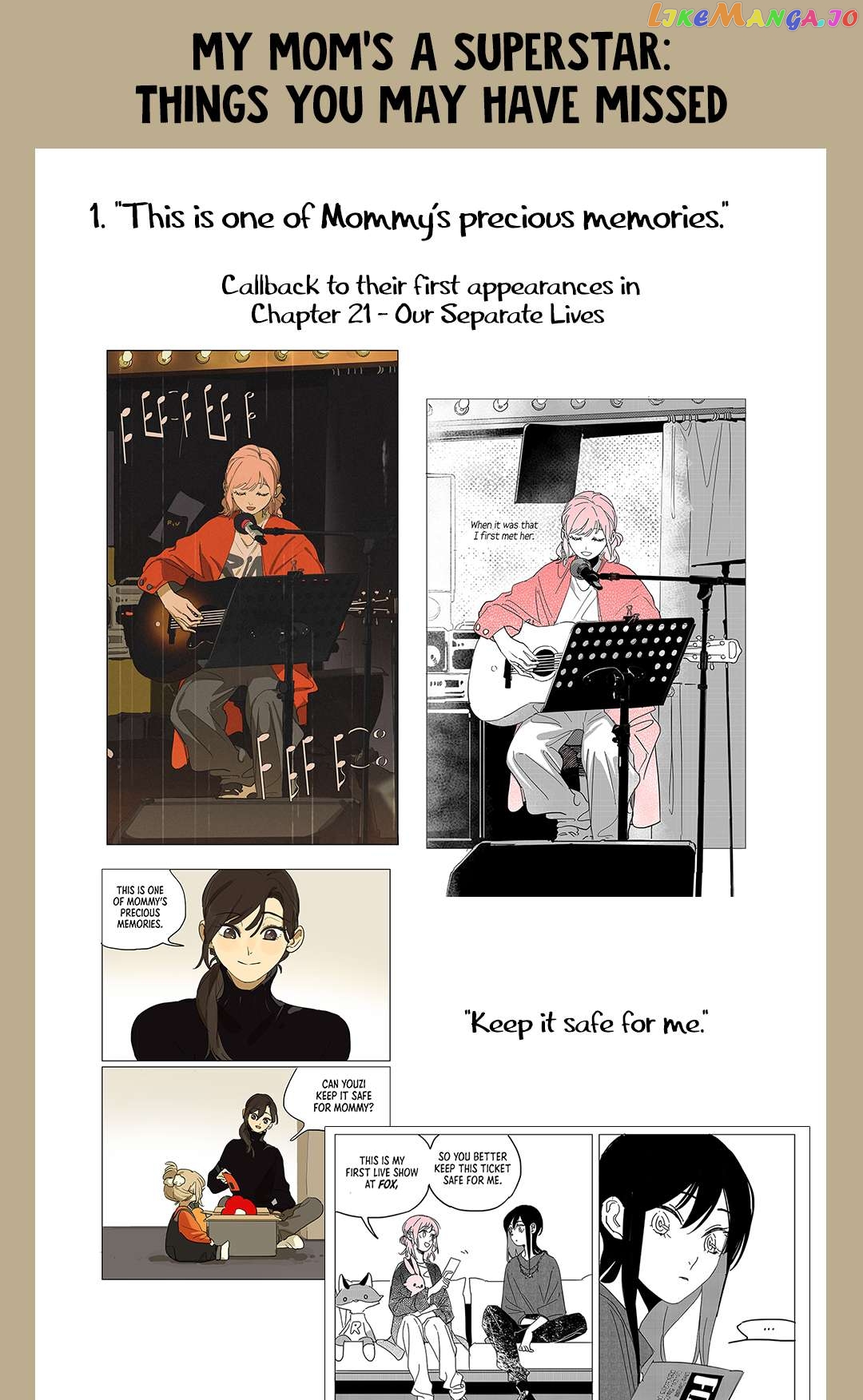 My Mom’s a Superstar Chapter 29.5 - page 1